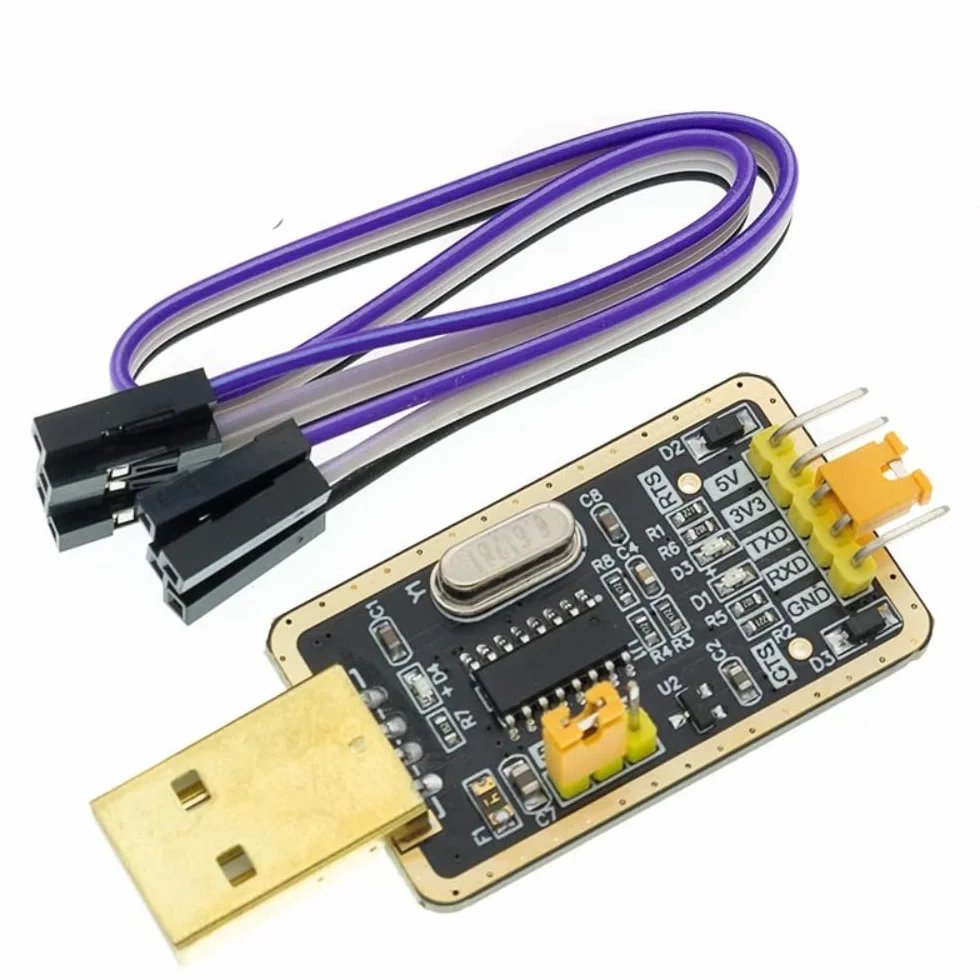Convertisseur USB vers TTL CH340G UART 3,3 V/5 V Module Doré