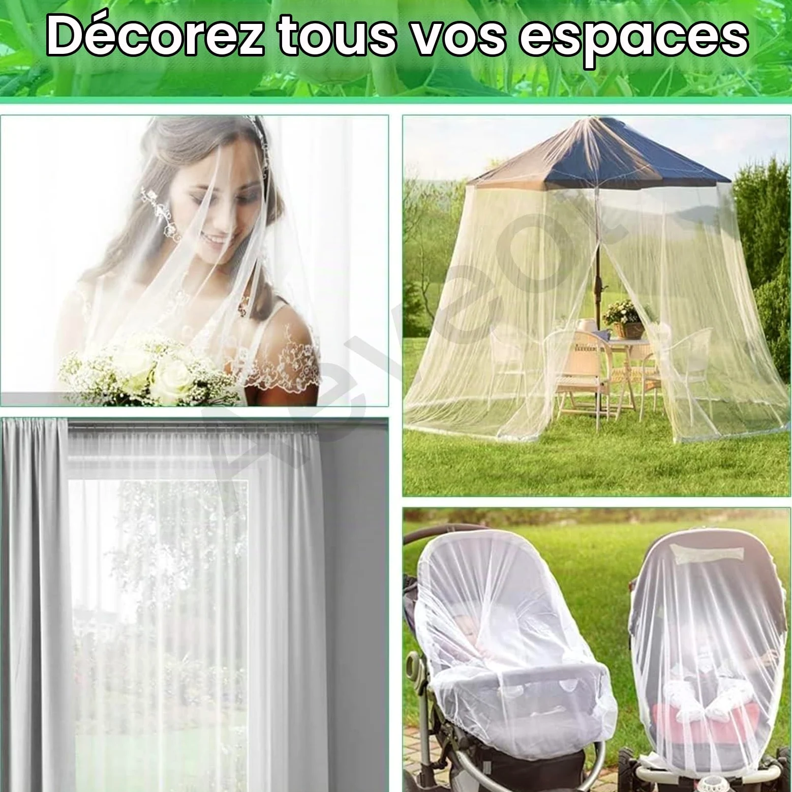 Filet Anti Grele Filet Anti Insecte Potager, Maille Fine Filet Anti Moustique, Filets pour Jardin pour la Protection des Plantes Légumes Fruits, Filet Anti-Insectes pour Fenêtre(5x10m)