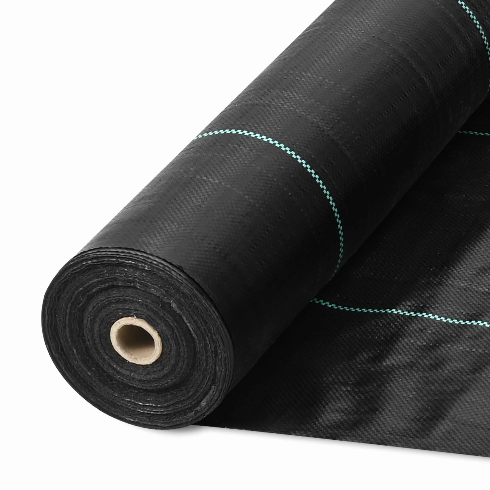 VEVOR Toile de Paillage Anti-Mauvaises Herbes 1,8x91,4 m Géotextile Tissé Anti Repousse Herbe Sous Gravier 102 g/m² Toile PP Perméable Résistant à Déchirure pour Aménagement Paysager, Couvre-sol, Noir