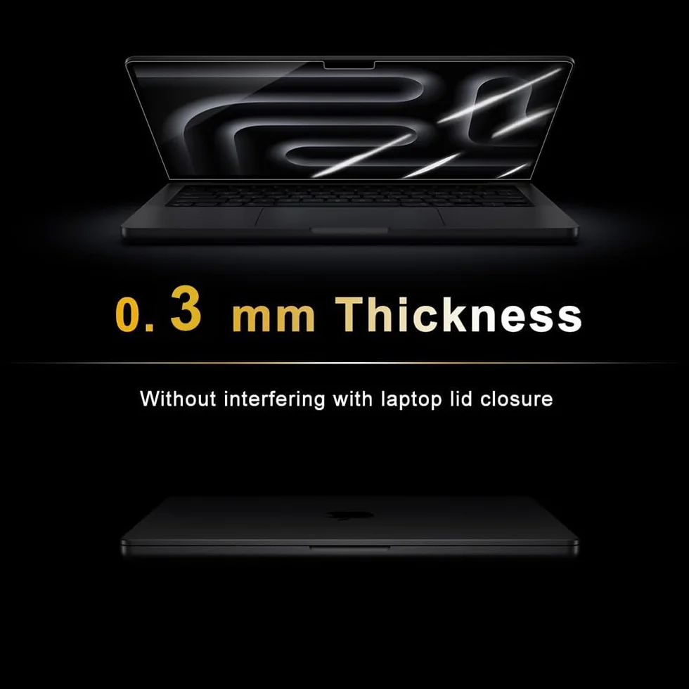 Protection d'écran en verre trempé 9H HD pour MacBook Pro 14" Puce M5 (2025)