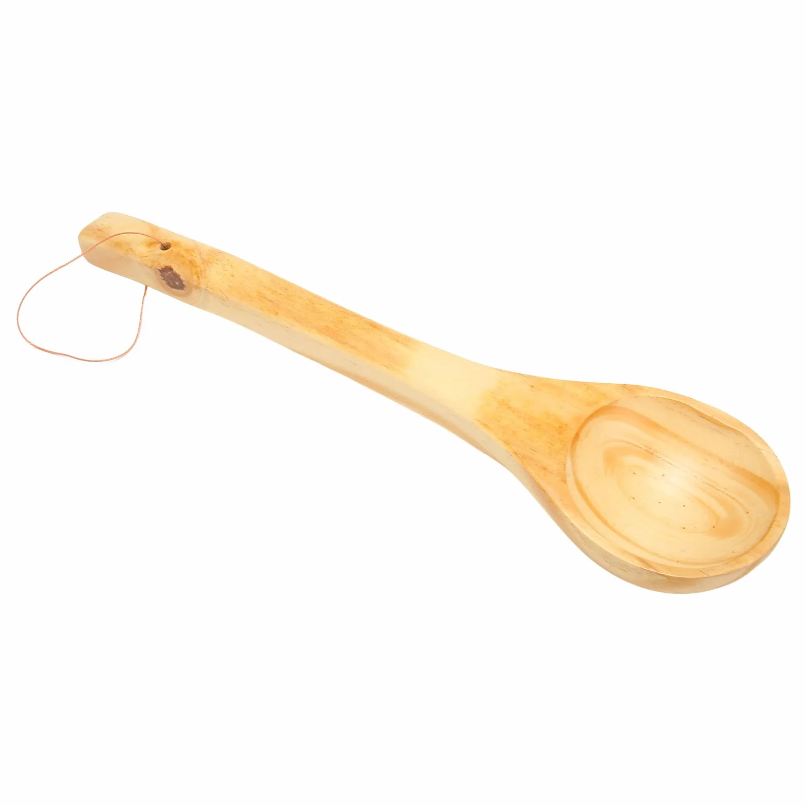 Louche de Sauna 39×10cm Bois Grande Capacité Long Manche pour Sauna Hammam