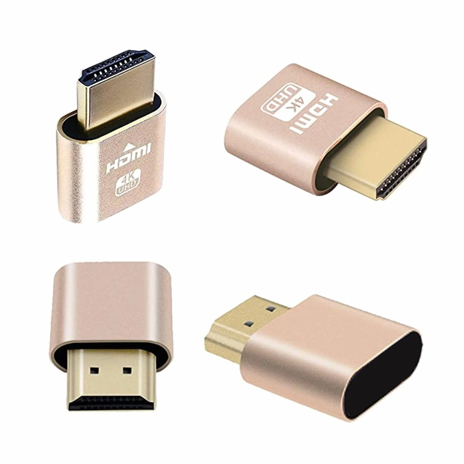 HDMI Dummy Plug 4K Émulateur d'affichage 3840x2160 @ 60Hz EDID Sans Tête (3pcs)
