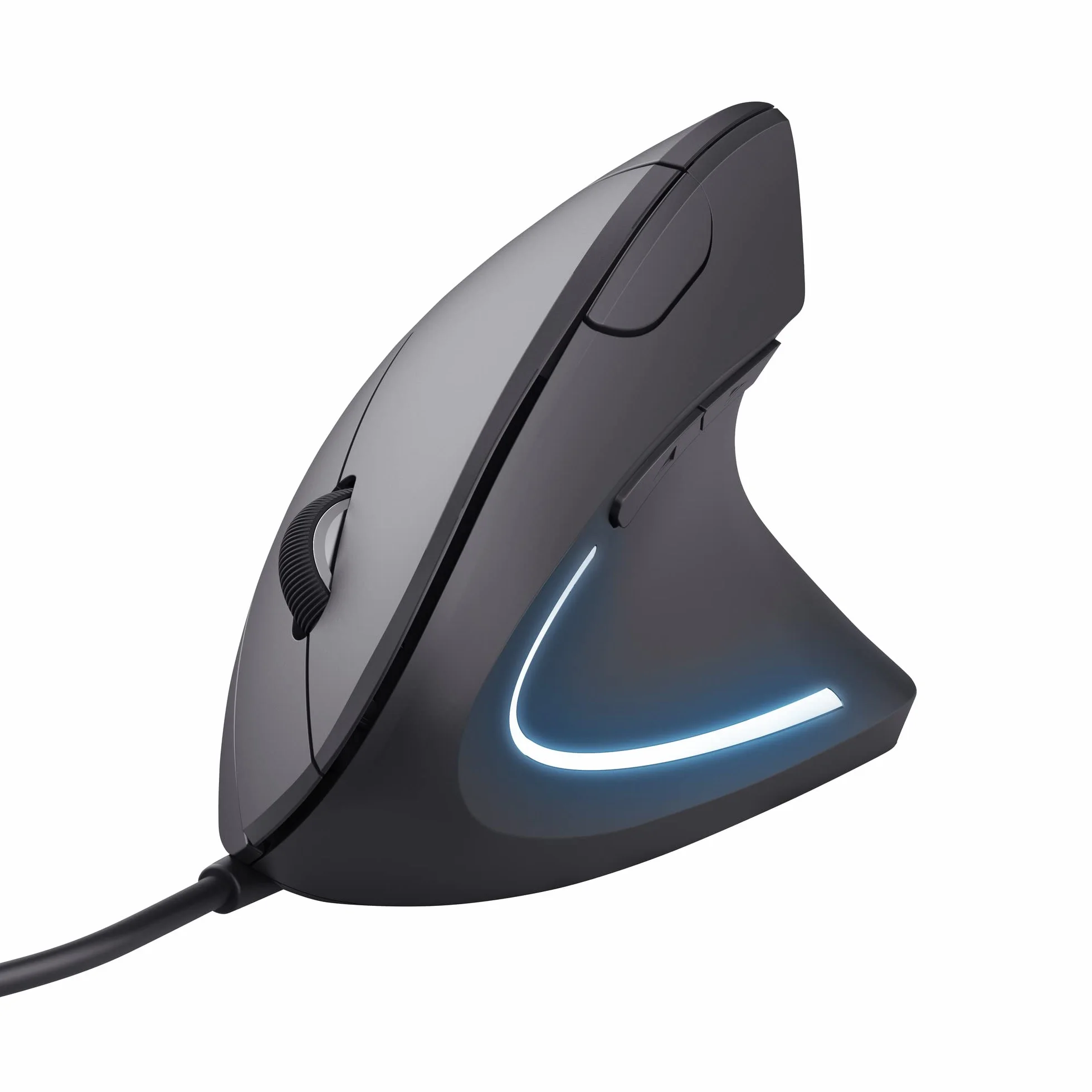Trust Verto Souris Ergonomique Verticale Filaire 1000-1600 DPI 6 Boutons LED Noir