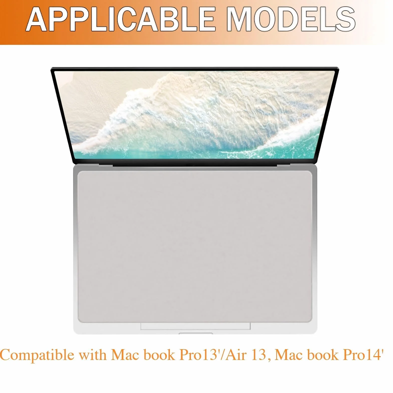 Protection d'Écran en Microfibre pour MacBook 13/14 Pouces, Bord Découpé au Laser, 290mm x 192mm