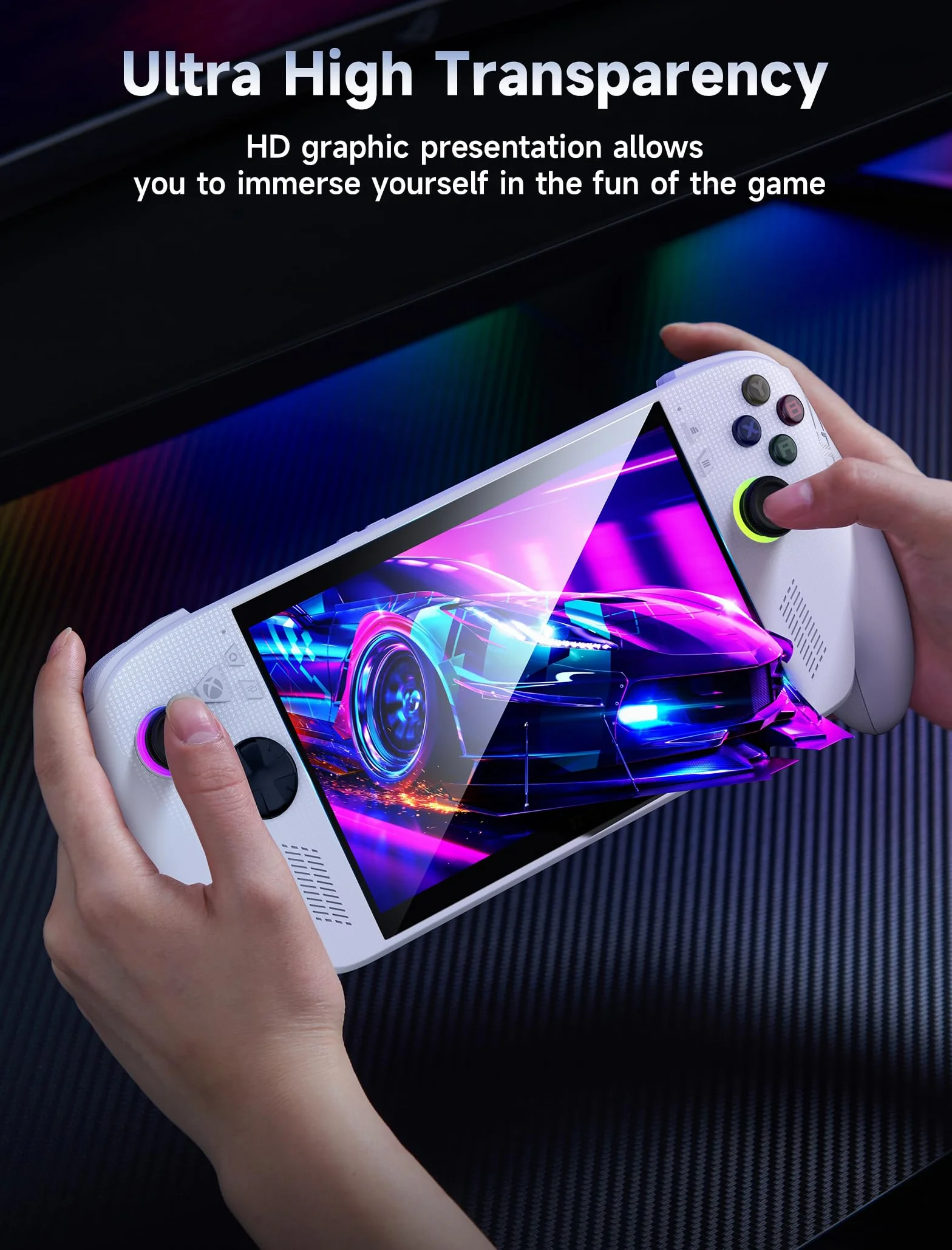 JSAUX Verre Trempé 9H Ultra HD pour ROG Ally/Xbox Ally (2025/2024), 7″ Protection d’écran Anti-rayures Lot de 2