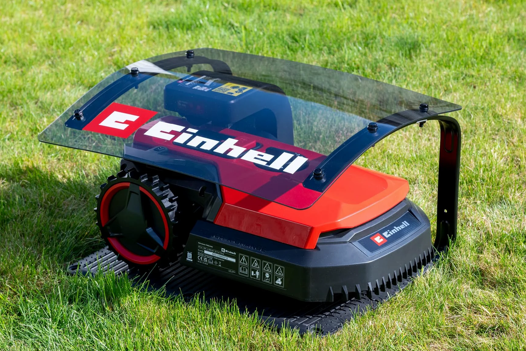 Einhell Original Garage pour robot-tondeuse | pour certains robots tondeuses Einhell | protection contre les intempéries | montage facile | 51 x 60 x 37 cm