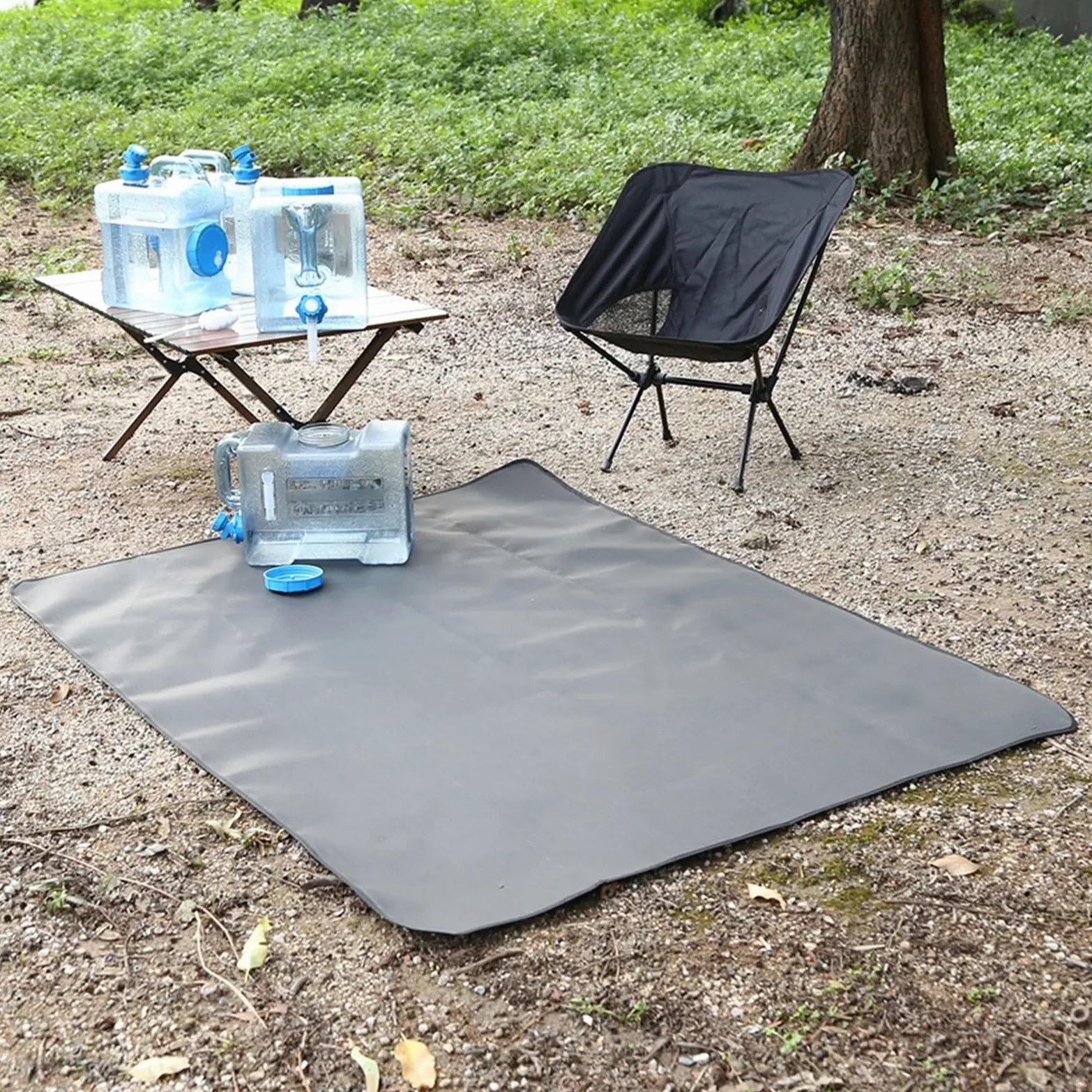 Tapis de Camping Ignifuge, Couverture d'isolation Thermique d'extérieur, poêle Portable, Anti-brûlure, Ignifuge, Fournitures de Pique-Nique for Barbecue(50cmX60cm)