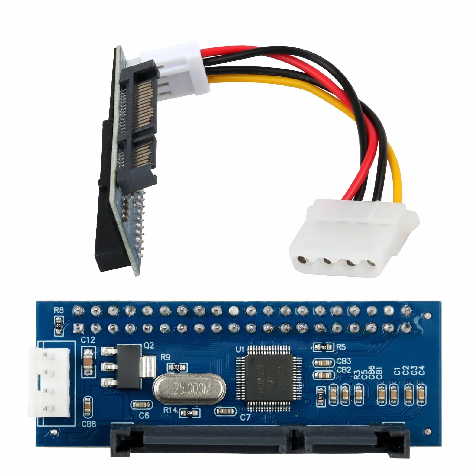 Adaptateur IDE SATA Convertisseur 40 Broches vers SATA Femelle pour Disque Dur 3,5"