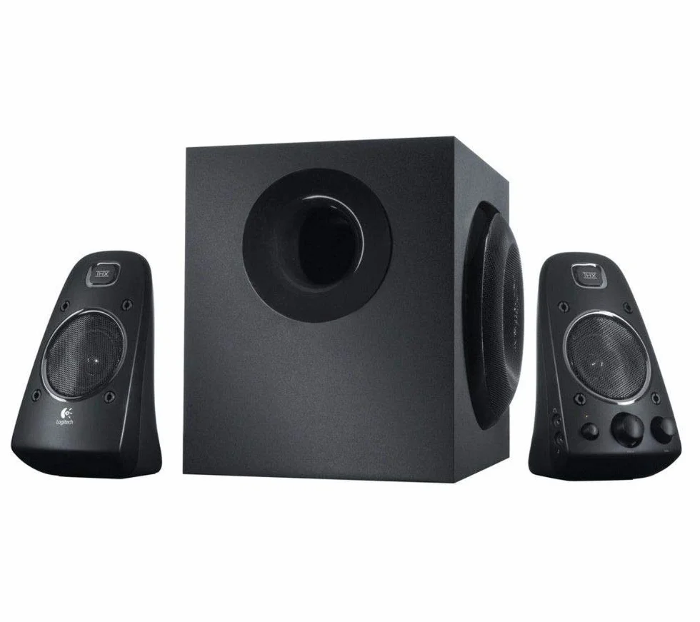 Logitech Système de Haut-Parleurs Z623 2.1 Certifié THX 400 Watts Dolby DTS Entrées Audio 3,5 mm RCA Prise UK