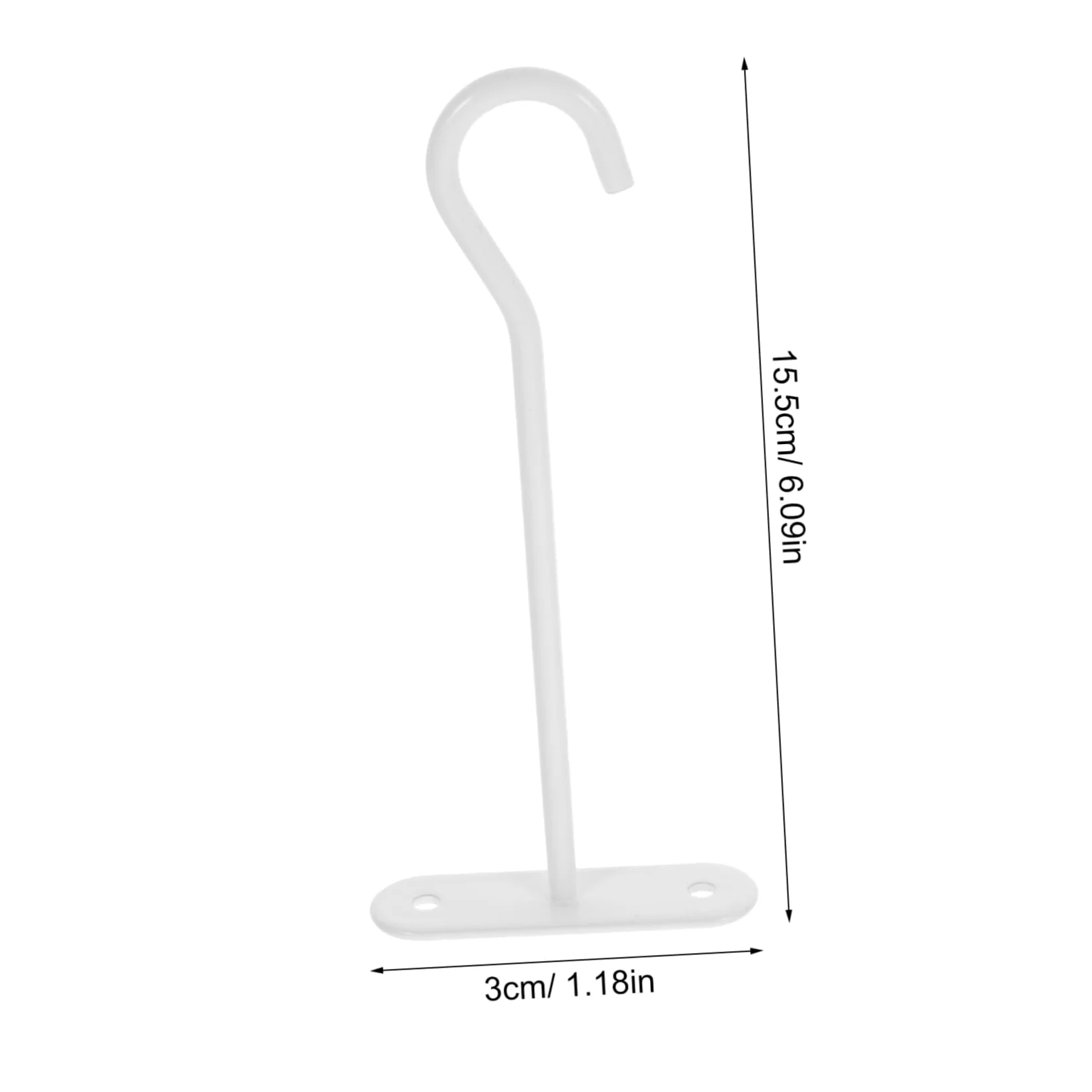 ibasenice 10 Ensembles Crochet pour Plante en Pot Cintres pour Plantes en Plein Air Crochets à Plantes pour Paniers Suspendus Crochets Extérieurs pour Plantes Suspendues Blanche Le Fer
