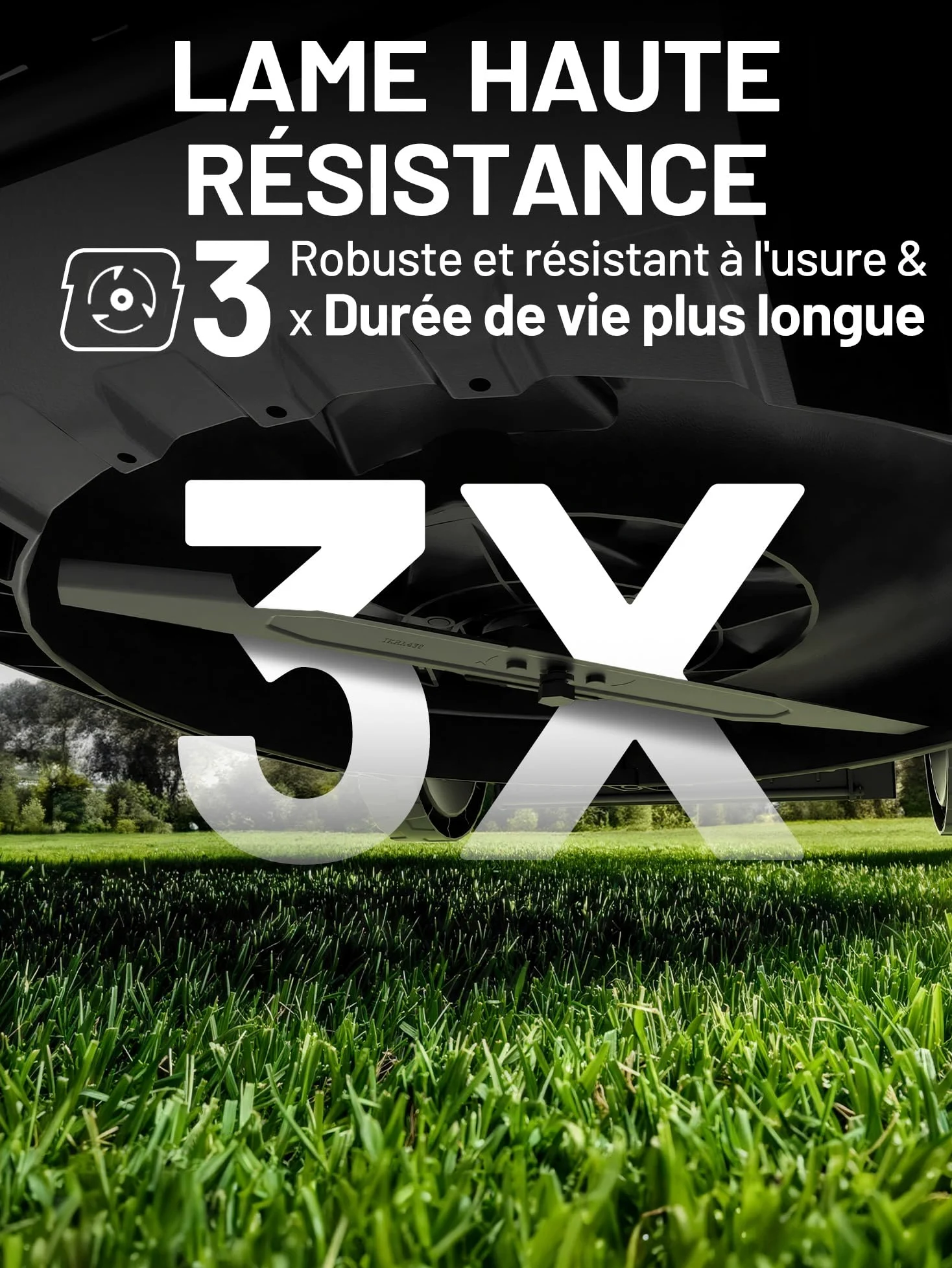 Litheli Tondeuse à Gazon sans Fil 43cm Coupe - Moteur Brushless, 2X 20V Batteries 4.0Ah, Hauteur Réglable 25-75mm, Bac 40L, pour Pelouses jusqu'à 500m² (Jardin & Petits Espaces)