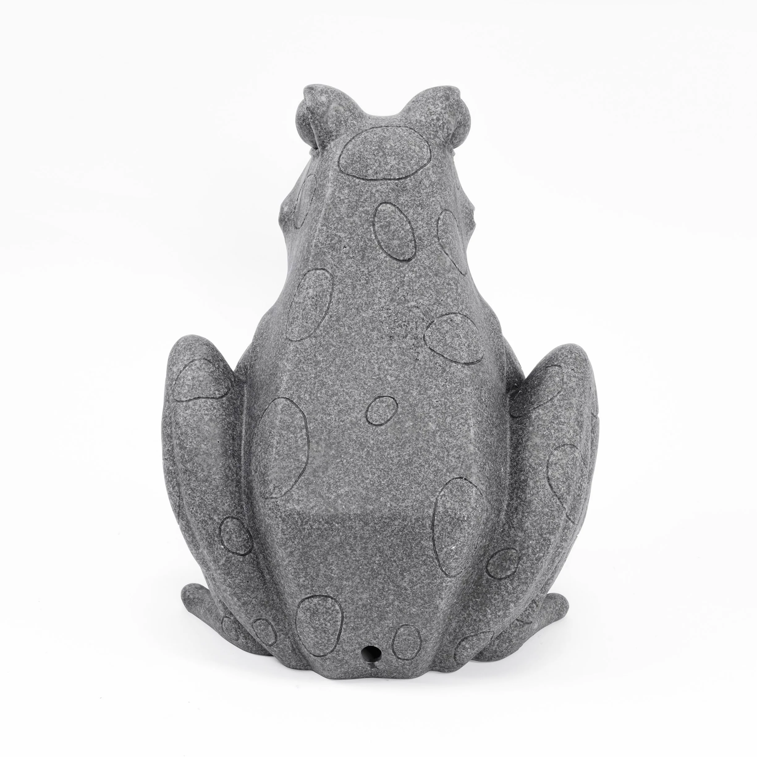 Esotec Kit gargouille solaire grenouille assise pompe solaire statue de jardin fontaine extérieure hauteur 30 cm