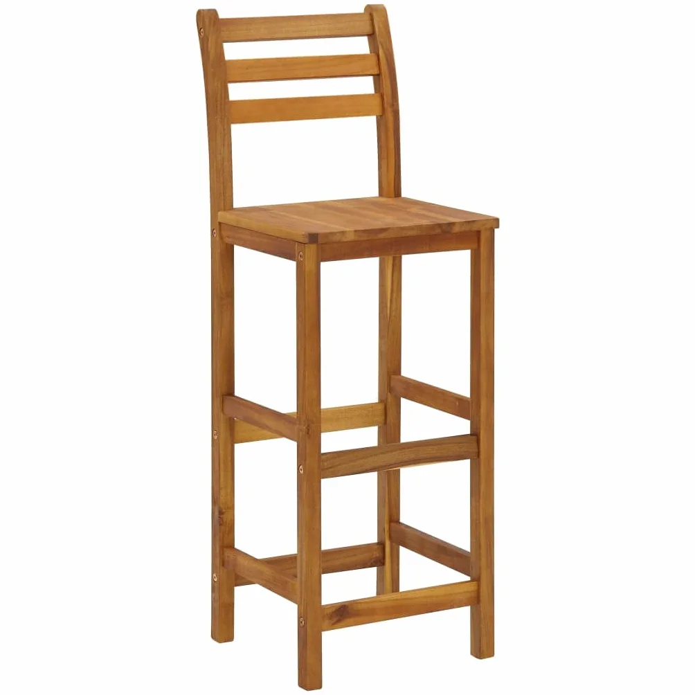 Ensemble de bar de jardin 9 pcs Bois d acacia solide