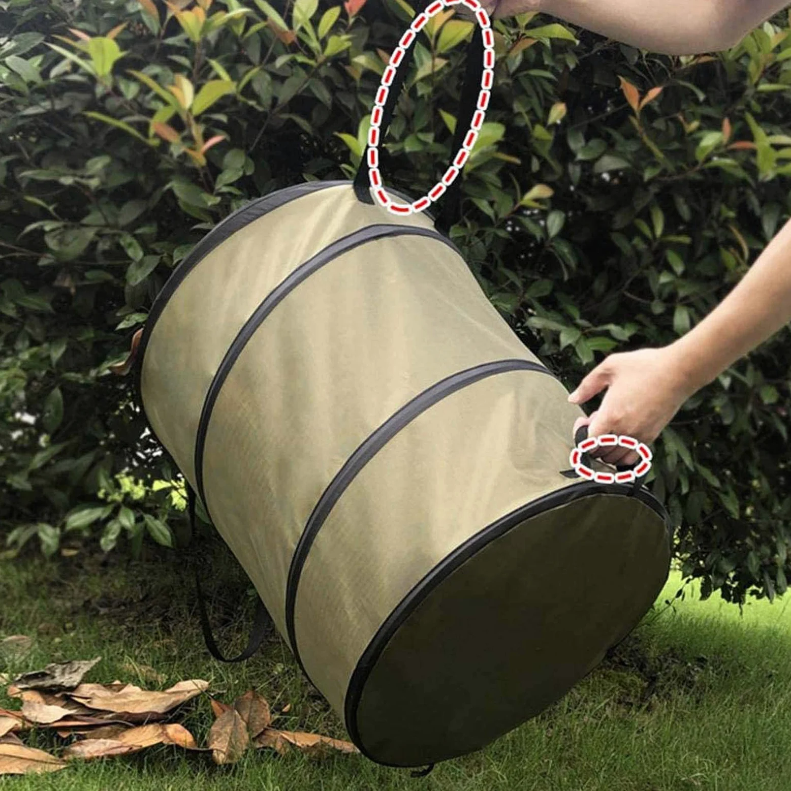 Sacs À Déchets De Jardin S, Sacs De Jardin Réutilisables en Polyester Oxford Résistant, Jardin Ordures Feuille Collector, Sac De Jardinage