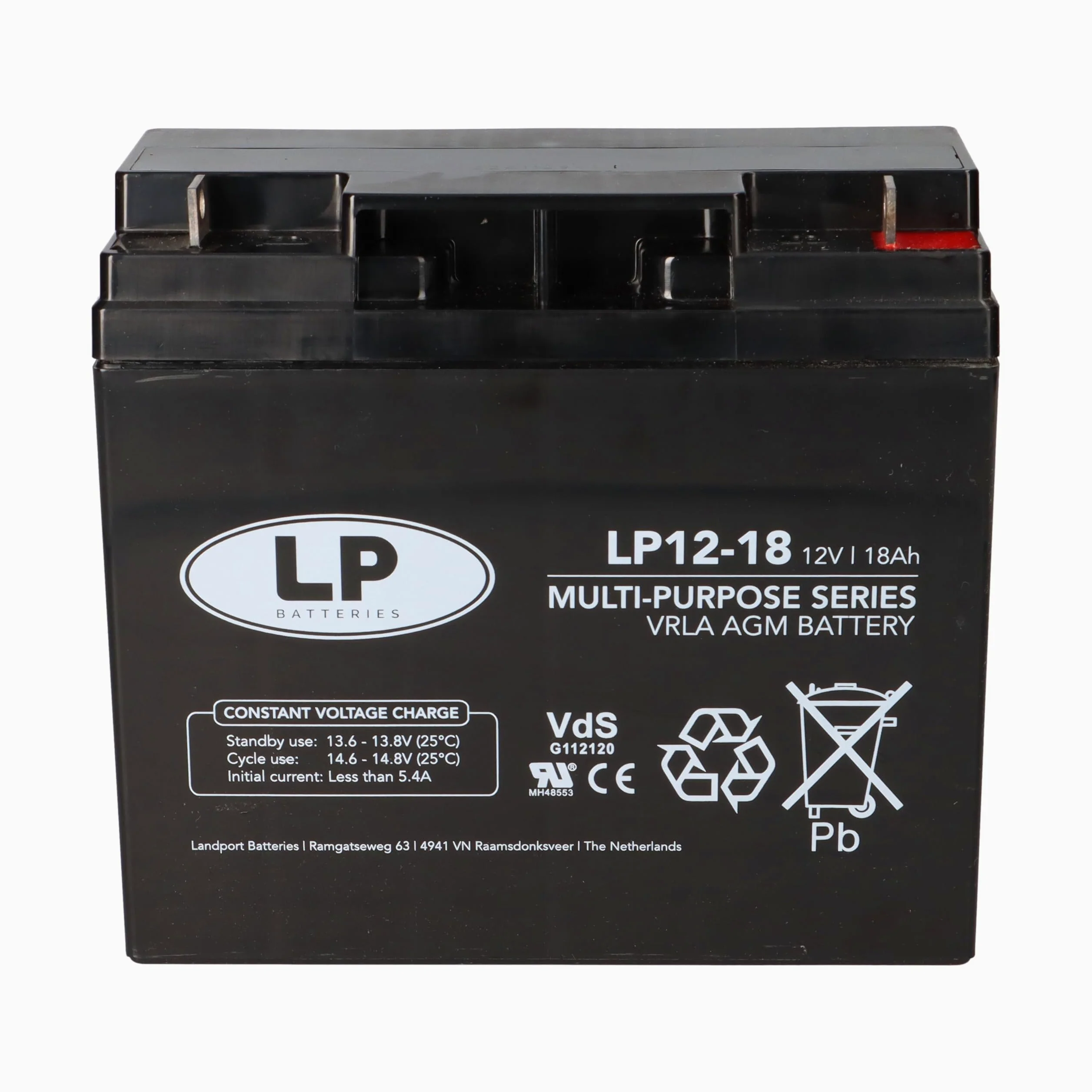 Batterie 18 Ah, 12 V AGM, batterie au plomb, résistante aux cycles, convient pour tondeuse à gazon, tracteur à gazon, tondeuse autoportée, bateau, scooter 17 Ah 19 Ah 20 Ah 22 Ah 23 Ah