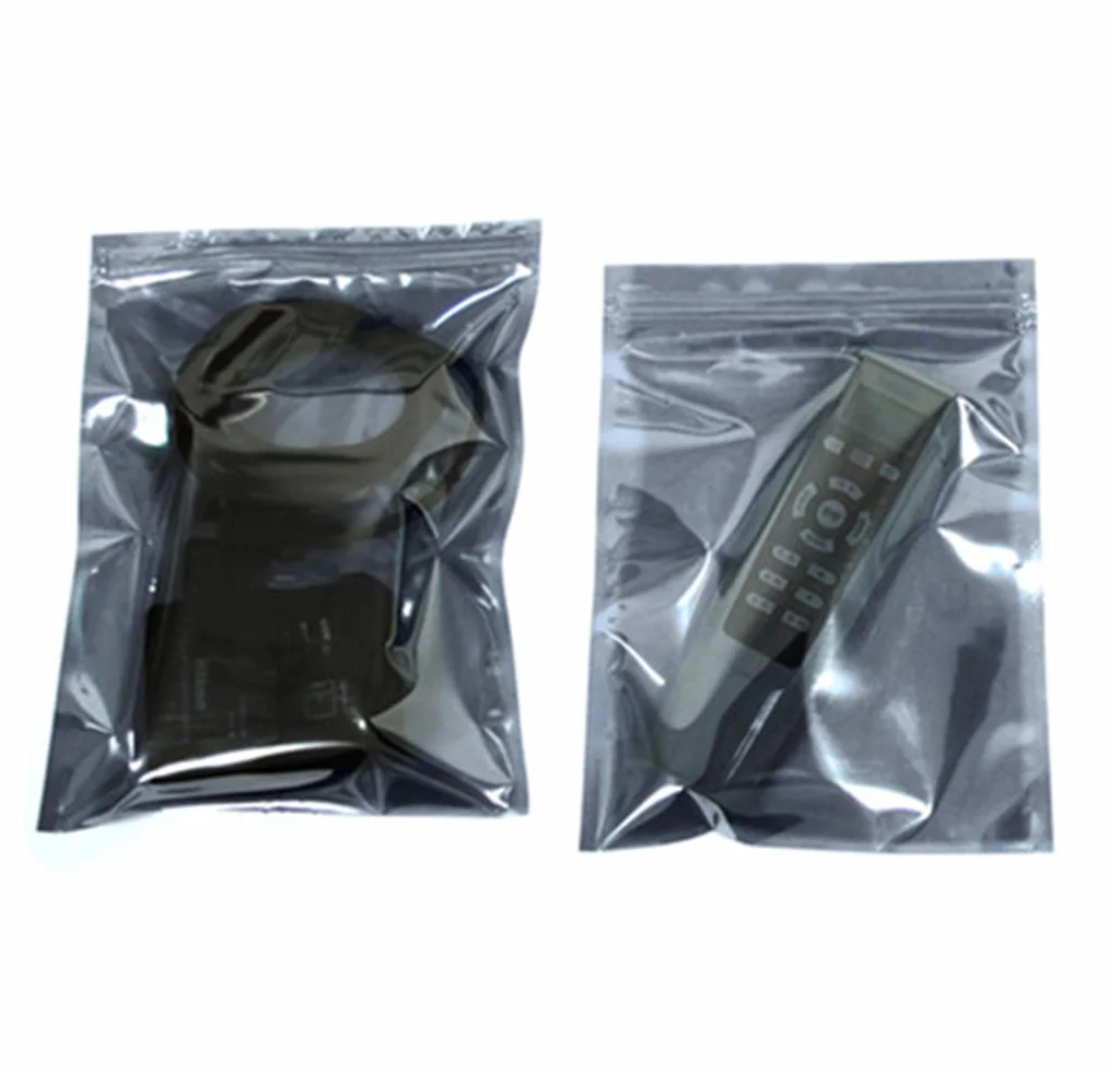 Antistatique Sac Taille Mixte 60 Pack ESD Zip Lock Grip Seal 8x13cm 10x16cm 15x20cm