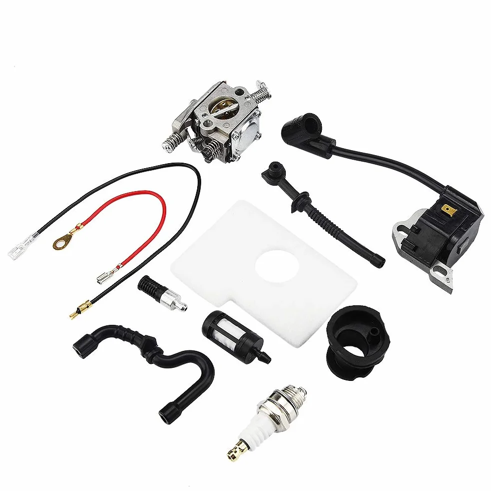 Stihl 017018 MS170 MS180 Kit de remplacement de carburateur et bobine d'allumage