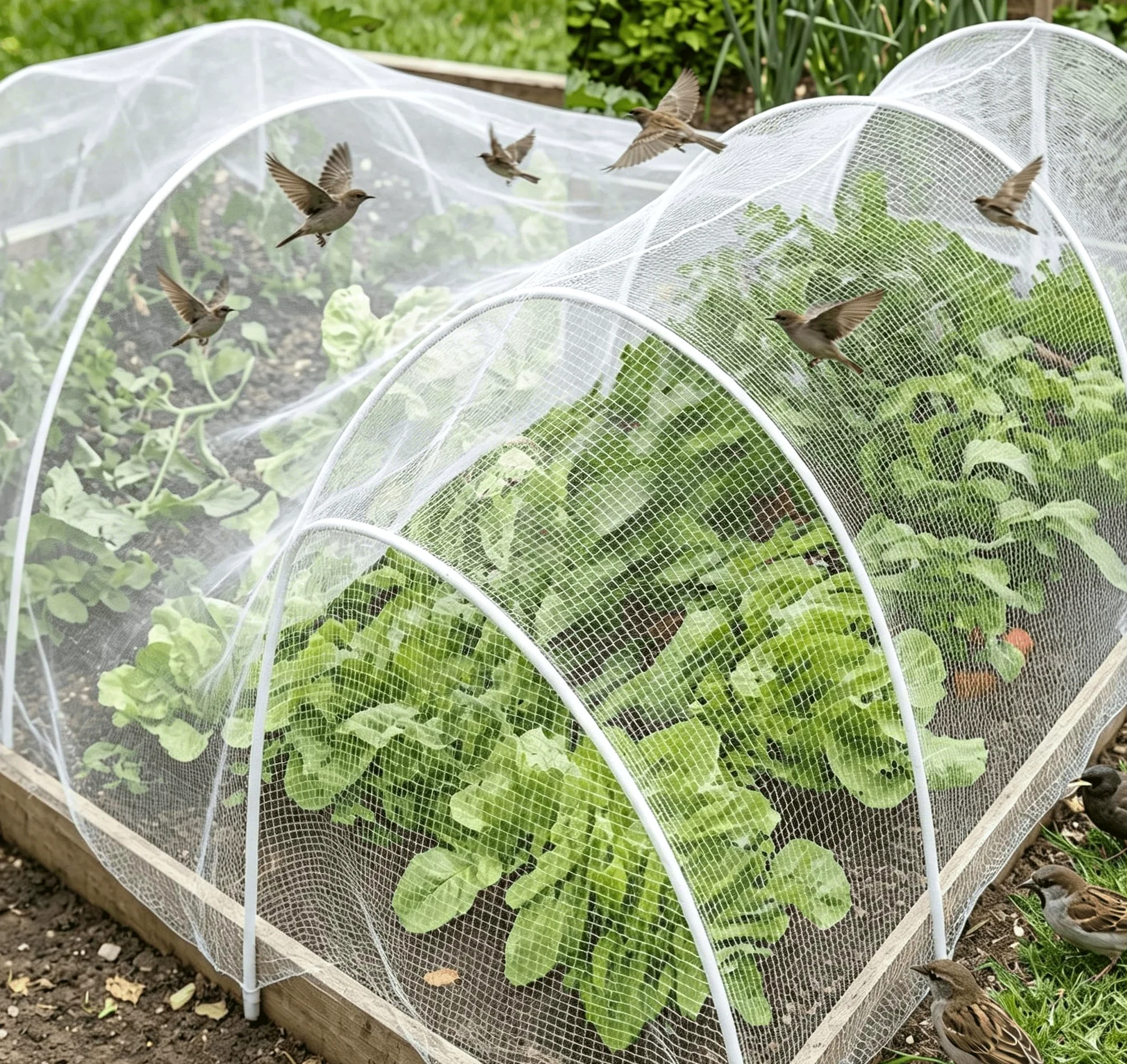 Verger Anti-vieillissement Anti-grêle Anti-Oiseau Filet Jardin Potager Usine agricole étang protéger la Taille: 20x30ft/6x9m