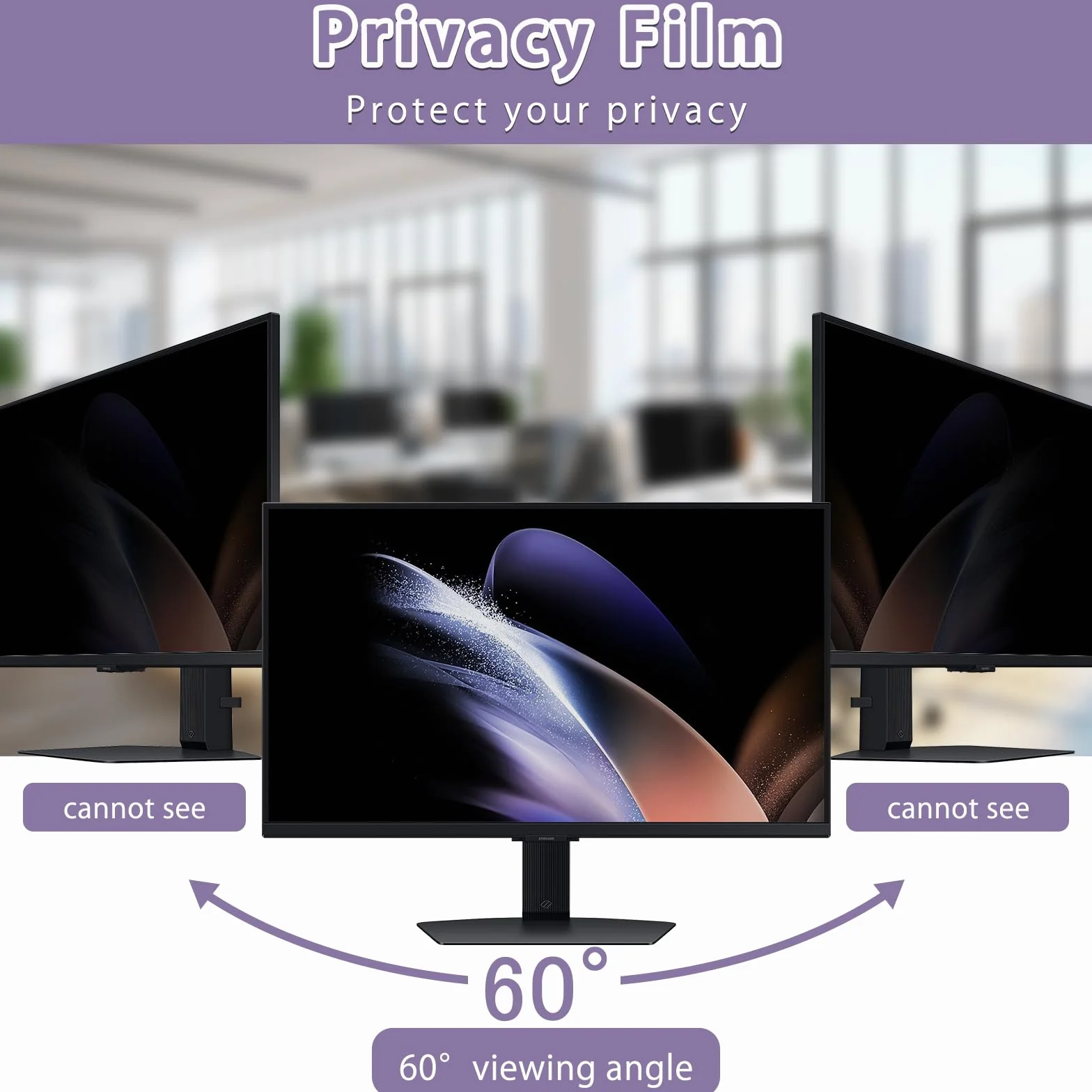 Filtre de Confidentialité 18.5 Pouces, Film Protecteur d'Écran Anti Espion, Anti-Lumière Bleue pour Moniteur 18.5" 16:9