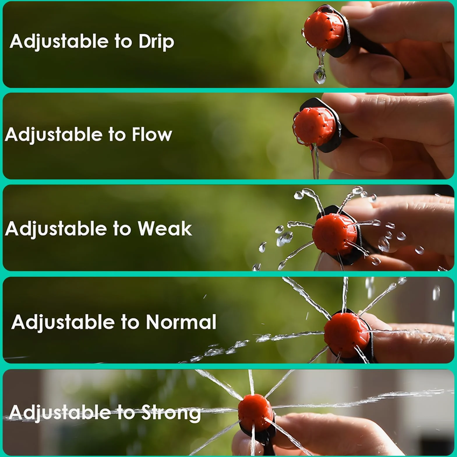 Nikou Kit d'irrigation de jardin 315 pièces, kit d'irrigation de jardin, 60 m + 15 m, tuyau d'arrosage automatique par goutte, système de refroidissement pour paysage, plantes, serre