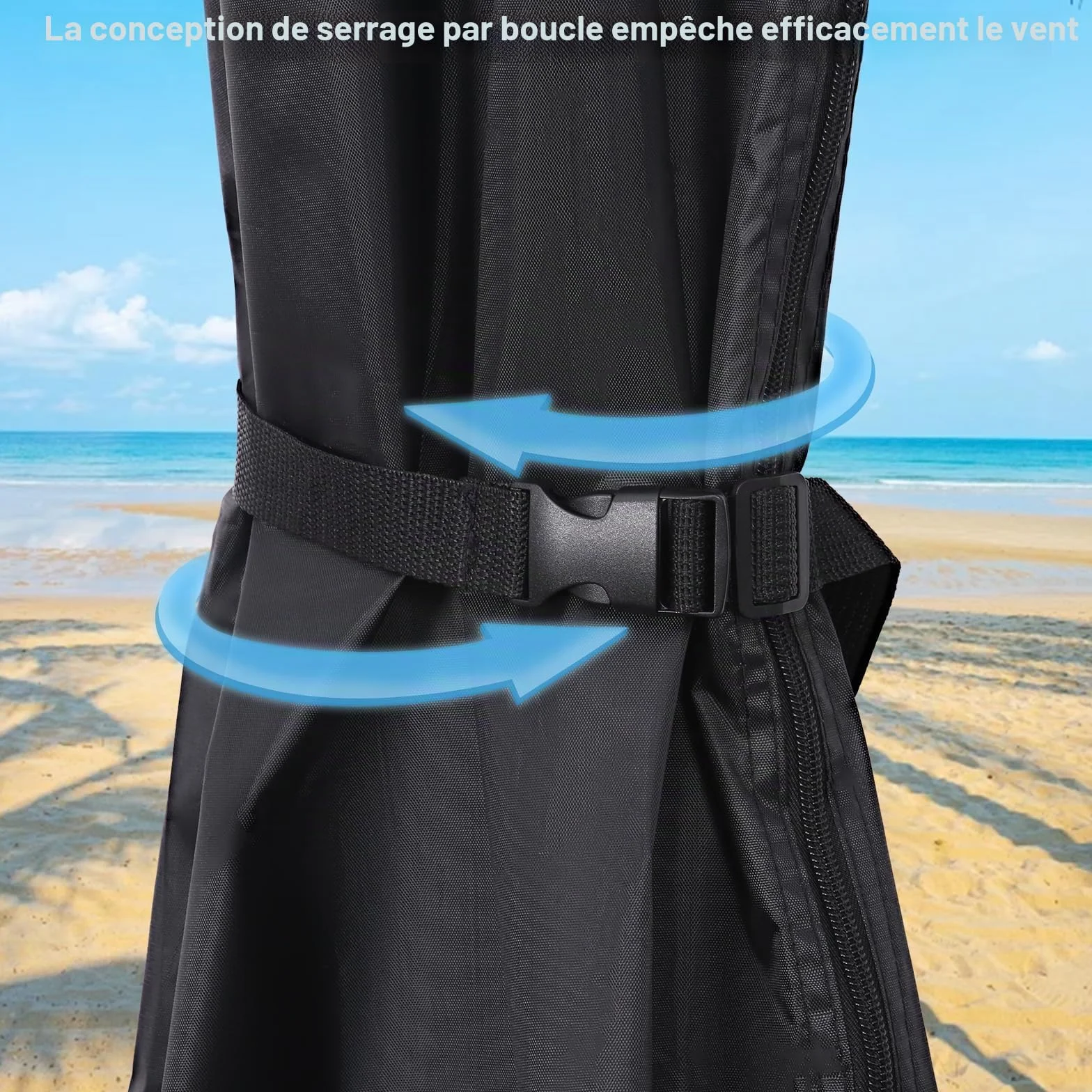 Housse de protection étanche parasol Yoxovo 210D Ø 2/3 m déporté