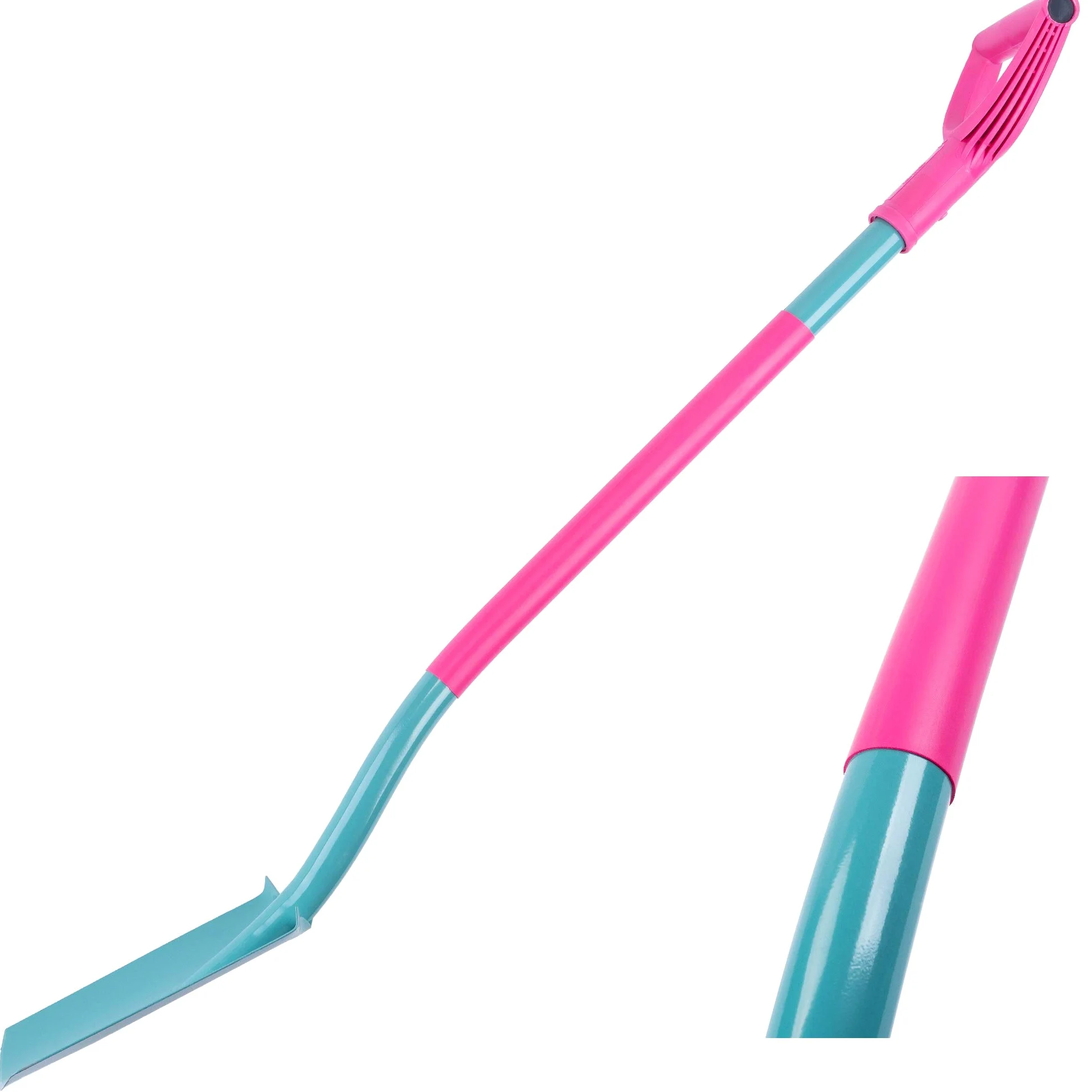 KADAX Pelle de jardin pour femme en métal et plastique avec poignée en D pour femme avec manche ergonomique