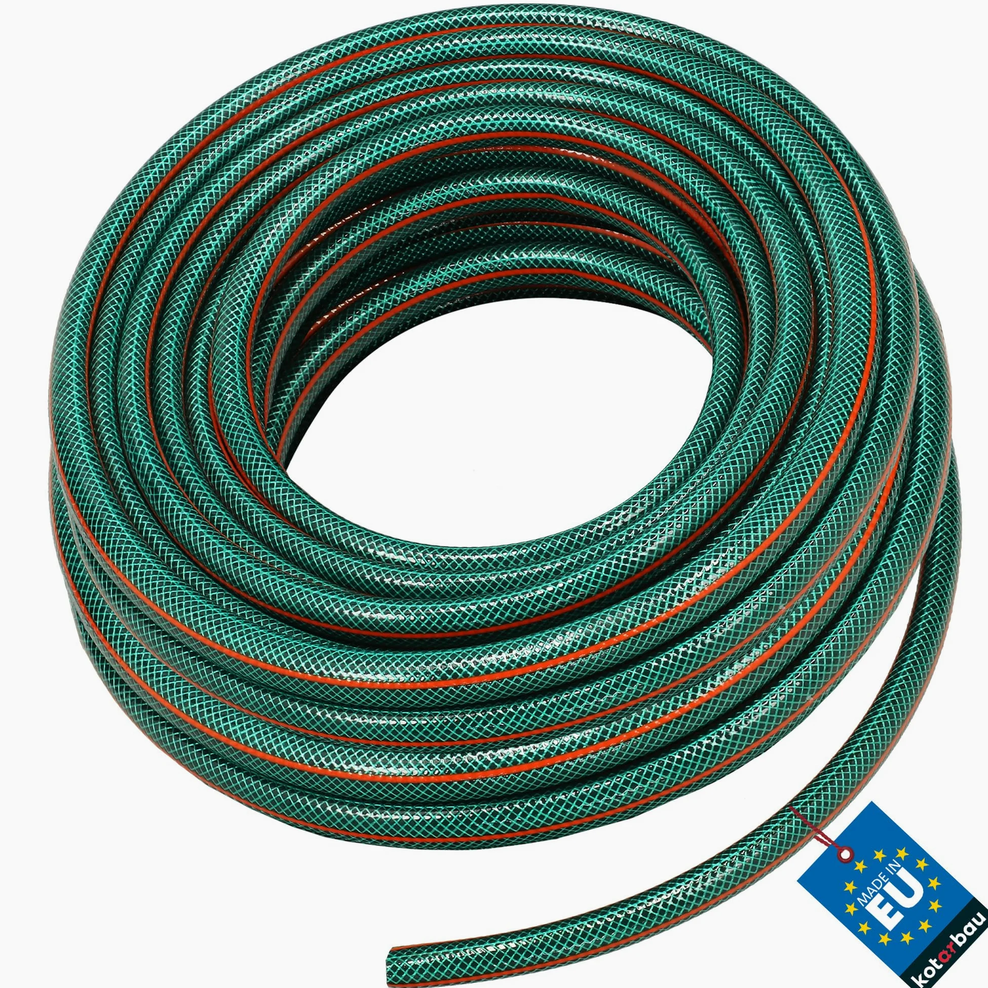 KOTARBAU® Tuyau d'arrosage professionnel, 4 couches, renforcé, pour arrosage des plantes, vert, 1/2", 30 m