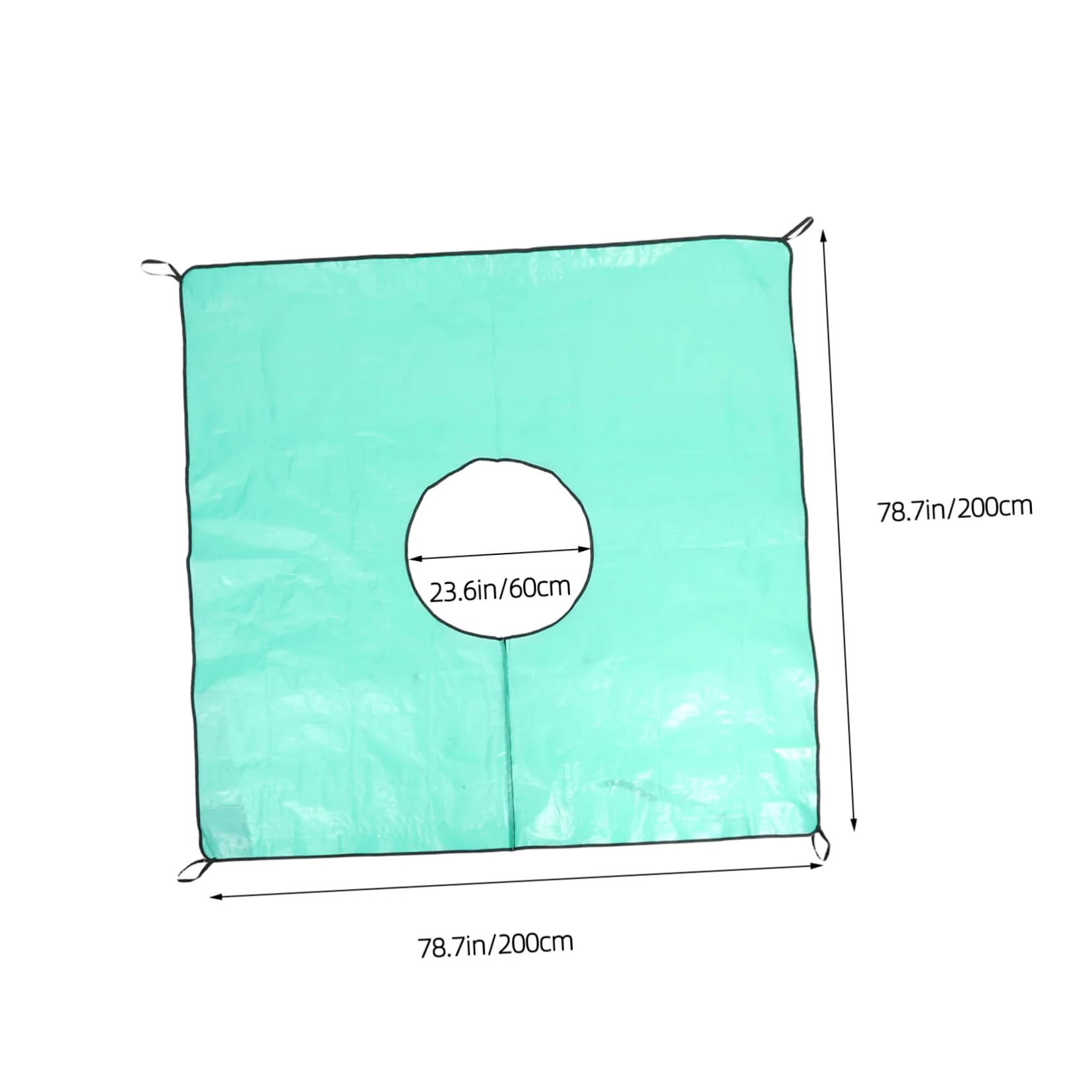 TOYANDONA Tarp De Jardin Étanche Avec Trou Pour Élagage Et Nettoyage Des Tarp De Trimming Pour Aménagement Paysager
