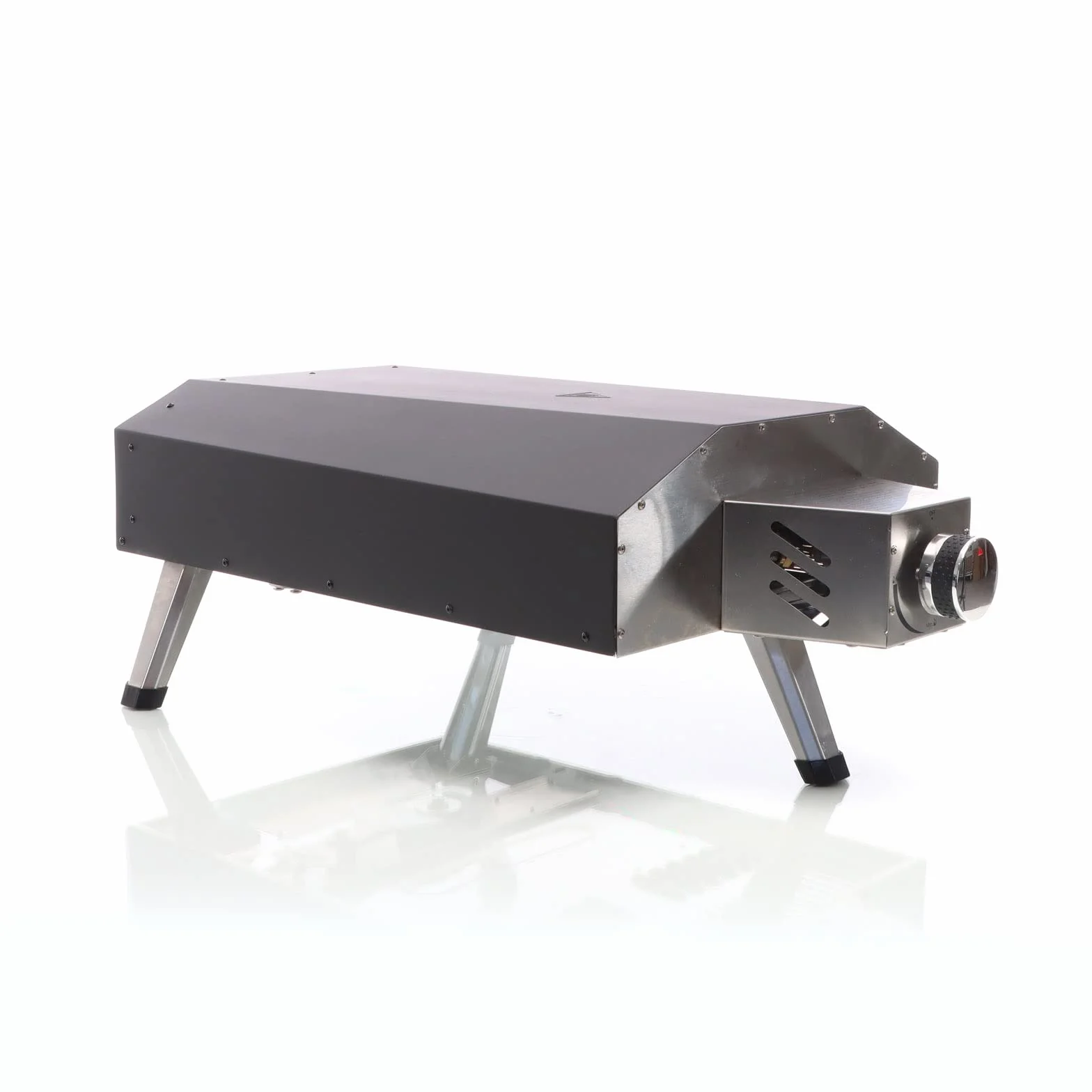Gas Pizzaofen mit Pizzastein Ø330mm Drehfunktion tragbar für Garten Outdoor
