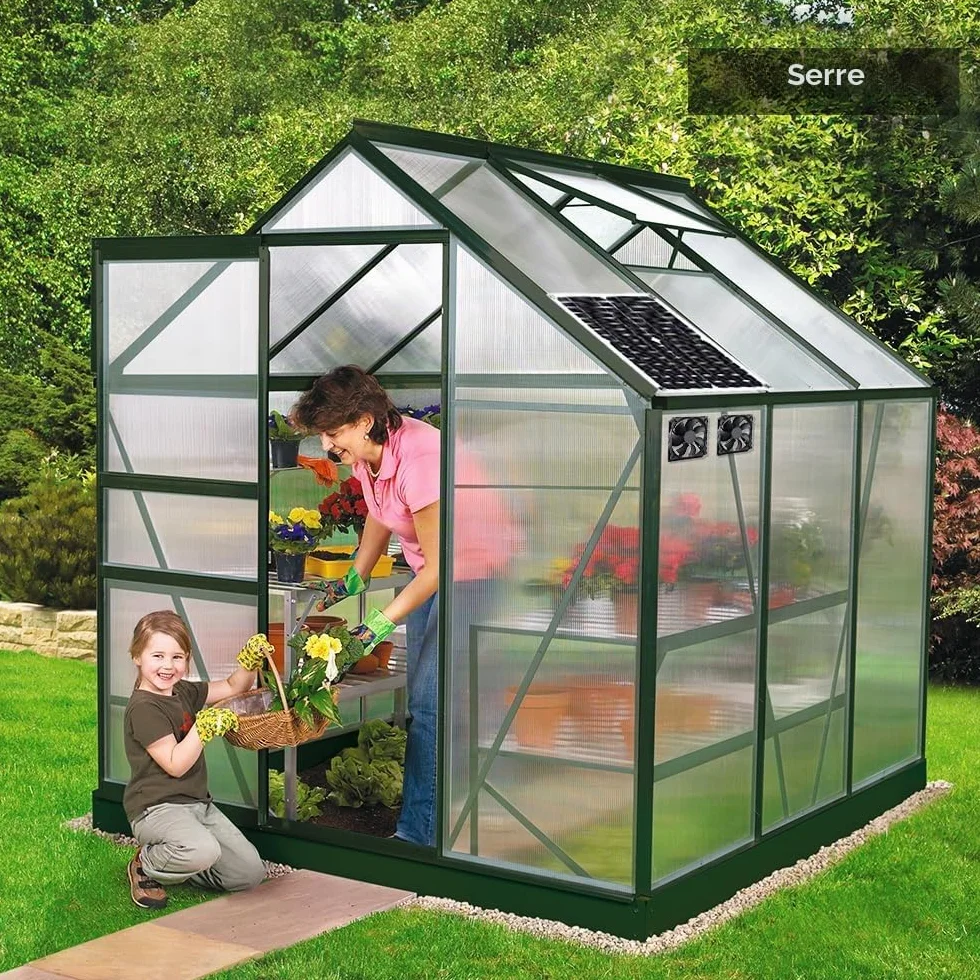 Kit de ventilateur à panneau solaire 12 W résistant aux intempéries CC pour poulailler serre abri jardin