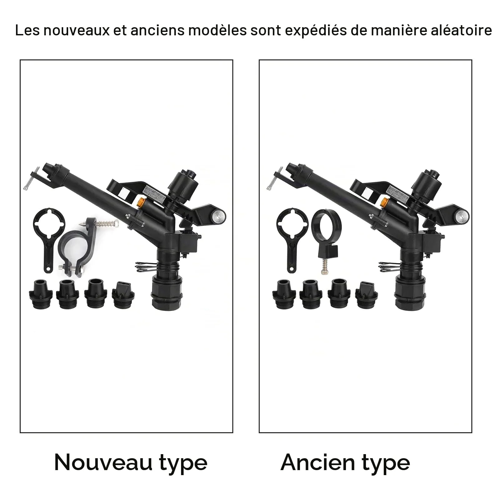 OUKENS Arroseur D'irrigation, Filetage Femelle DN25 De 1,5 Po à 1 Po Réglable à Bras Oscillant Rotatif à 360 Degrés, Arroseur D'irrigation Agricole