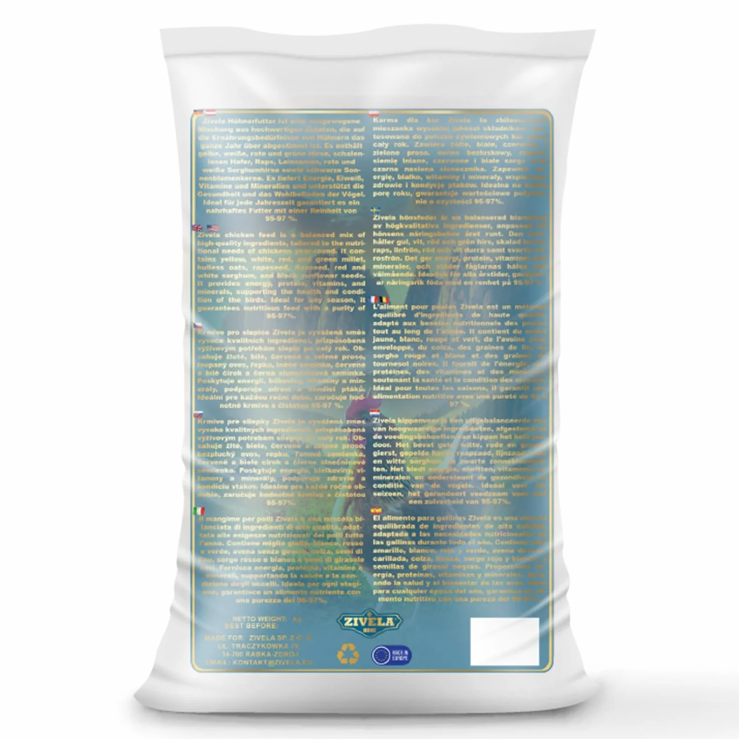 Nourriture pour poulets 25 kg - Mélange de grains volaille - Non OGM 100% naturel