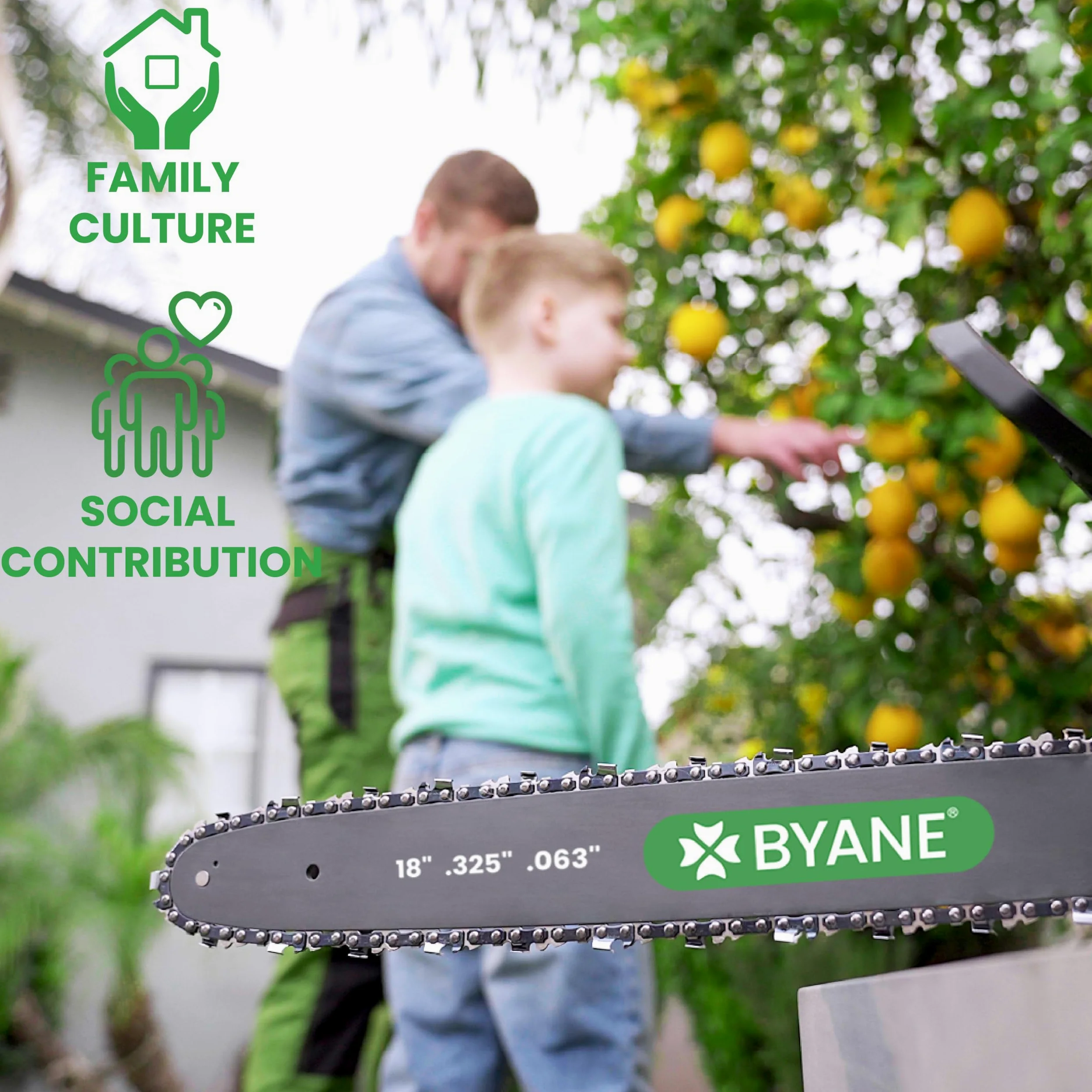 BYANE Lot de 3 chaînes 63 cm (25") 3/8" 1,6 mm 84 maillons | Compatible avec Stihl 026, 036, MS361, MS440, MS660 et autres modèles adaptés
