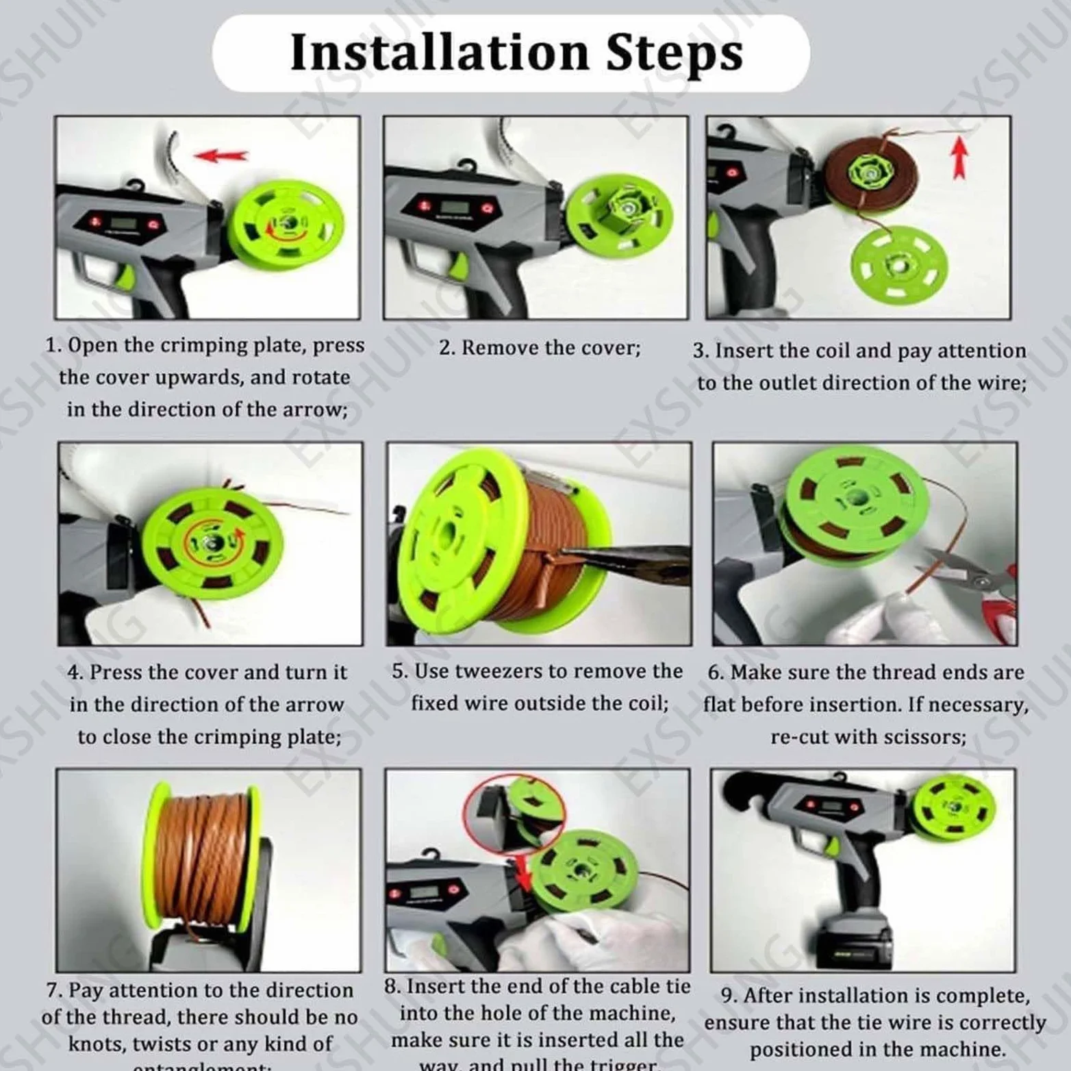 Machine À Attacher Les Plantes Électrique, Outil Automatique De Ligature Avec Écran Led Hd, 2 S Par Lien, Diamètre Max 25 Mm (1 Po), Léger 800 G (1,76 Lb) Pour Treillis Tomates Raisins(2RollsStrap)