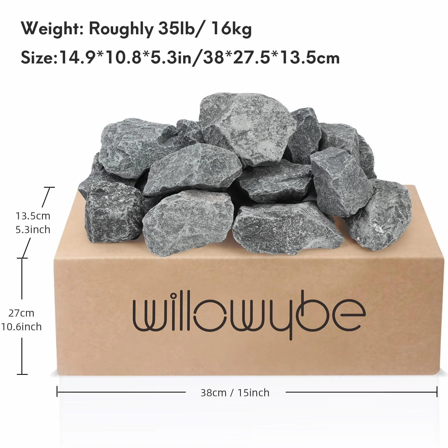 Pierre de Sauna Roche A+ 35 livres 16 kilogrammes Accessoire