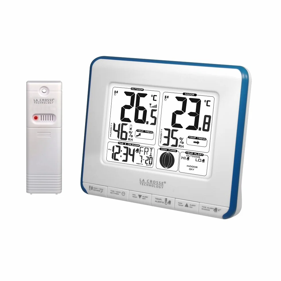 La Crosse Technology WS6812 Station Météo Bleu