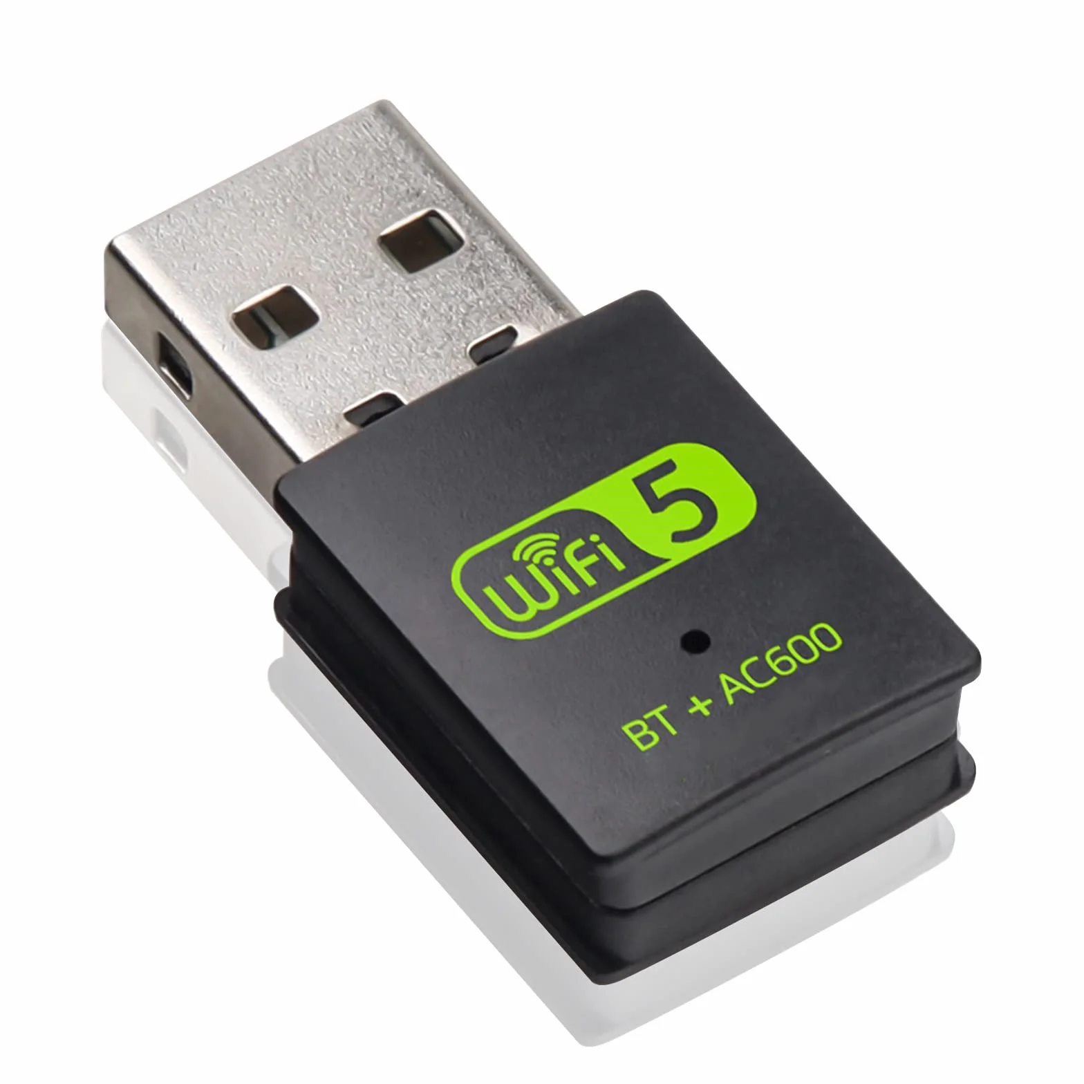 Clé WiFi USB 600 Mbps Adaptateur Bluetooth 4.2 Dongle 2.4 GHz/5.8 GHz pour PC Windows Mac