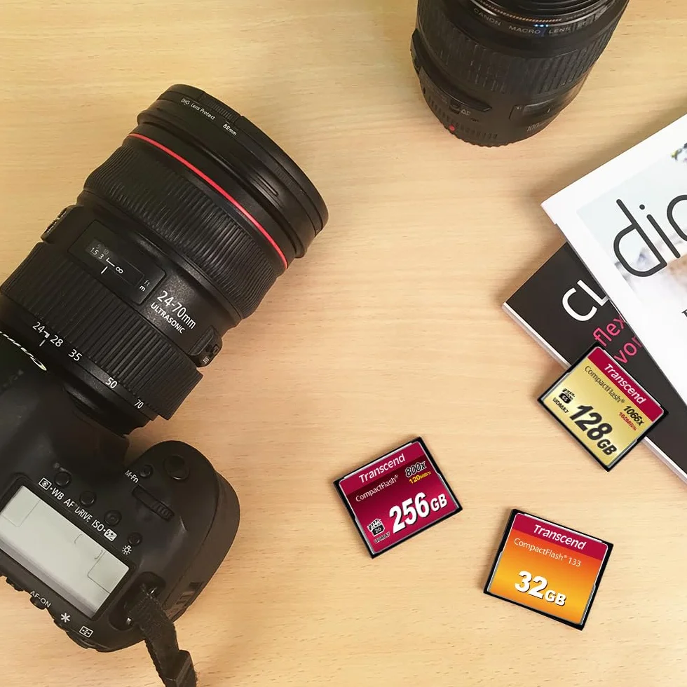 Transcend Carte mémoire CompactFlash 133 8GB CF Card 50/20 MB/s Ultra DMA 4 MLC NAND