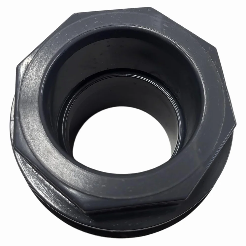 Traversée de paroi en PVC ø 50 mm 2 pouce pour tuyau aquaponie aquaculture