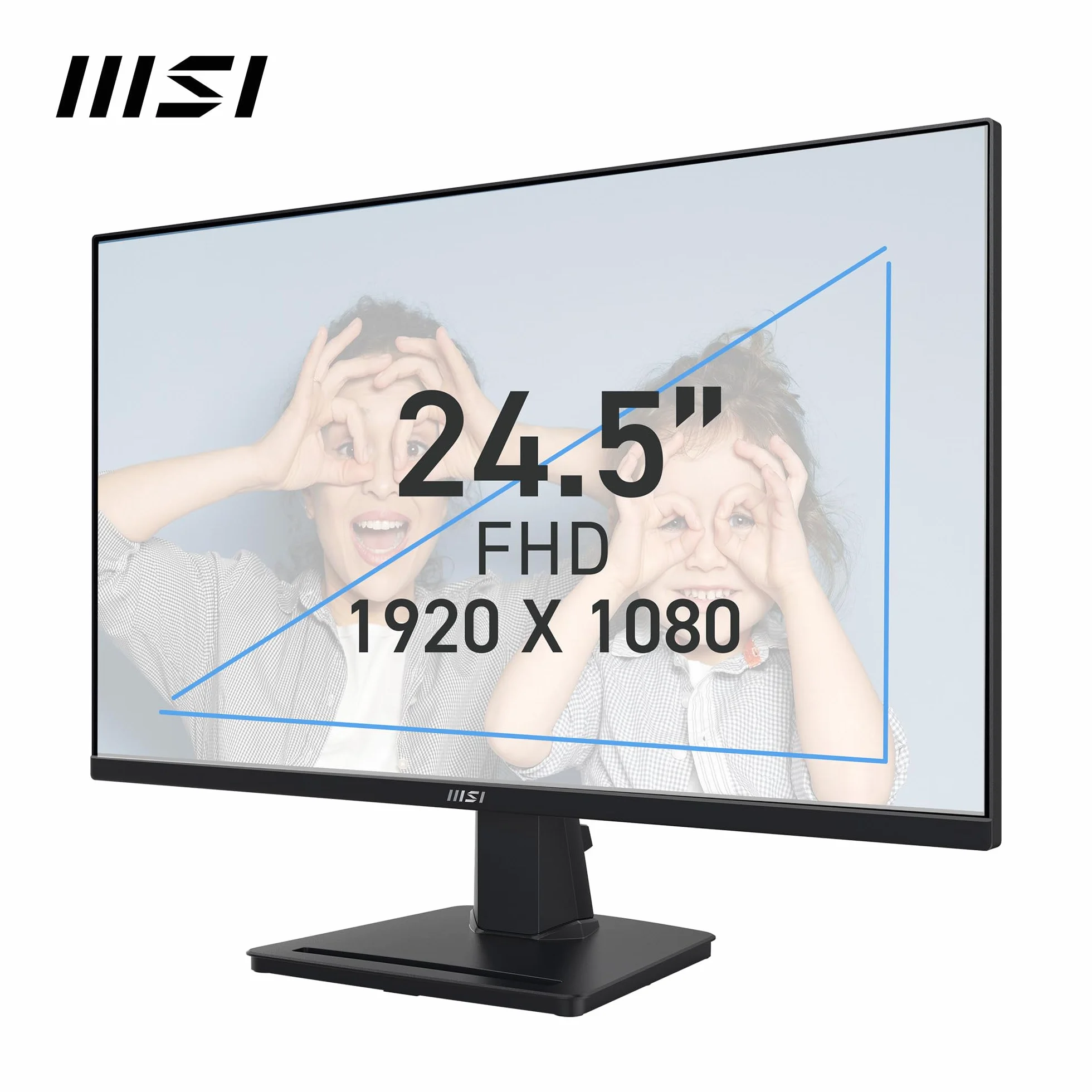 MSI Pro MP252 écran bureautique Full HD 24,5" IPS 1920x1080 100Hz 4ms haut-parleurs intégrés HDMI 2.0b DisplayPort 1.4a