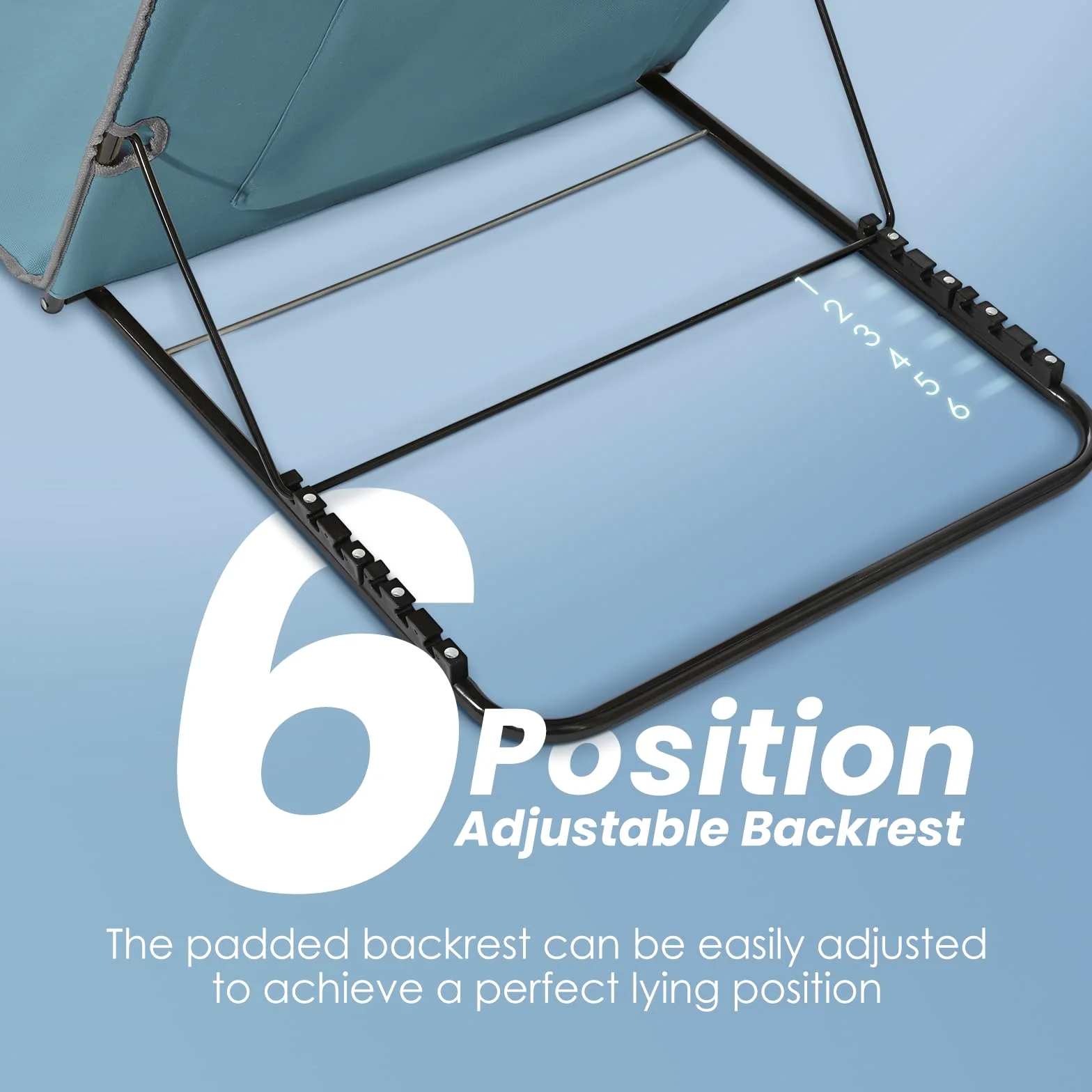 Homecall Matelas de plage rembourré à séchage rapide avec parasol intégré, format XXL (Bleu)
