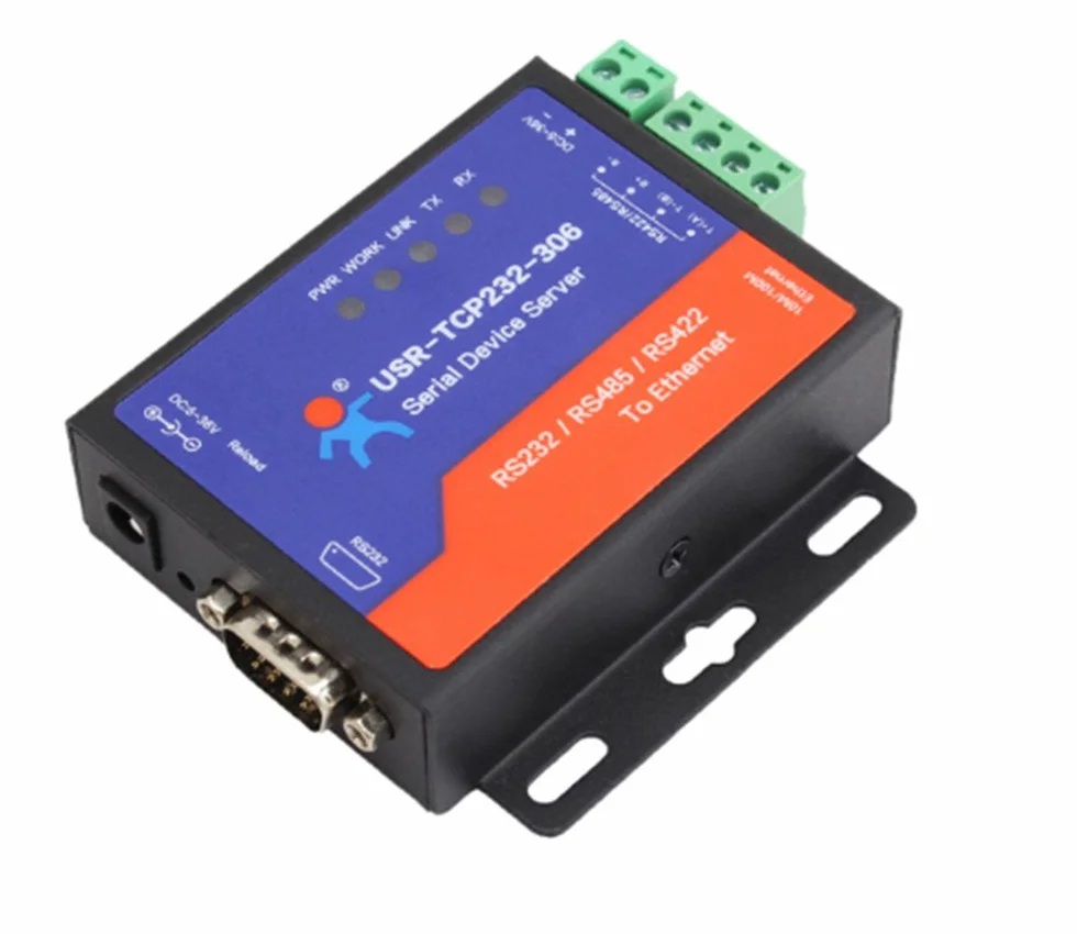 USR-TCP232-306 Serial to Ethernet Converter LAN TCP/IP vers RS232 RS485 RS422