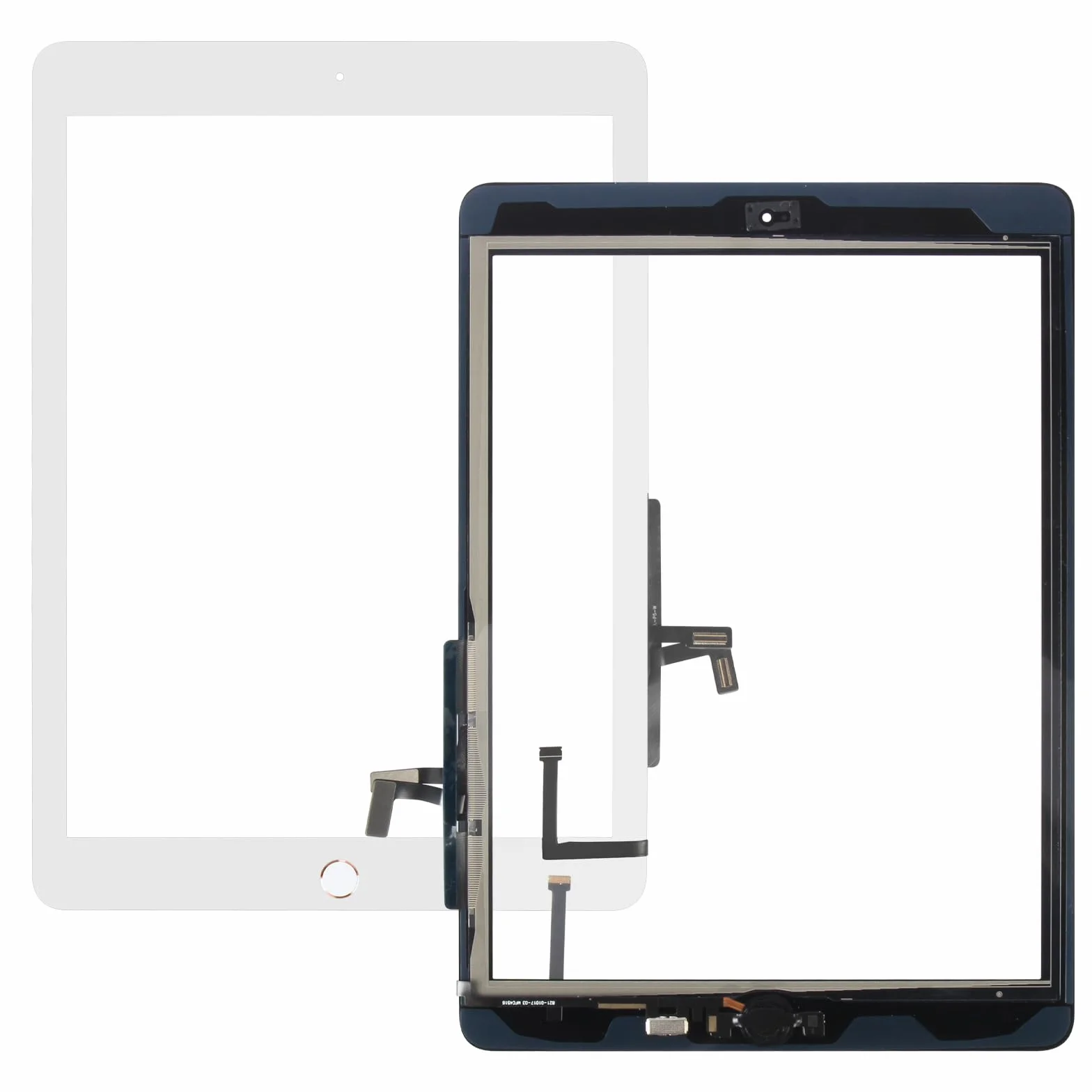Écran Tactile pour iPad 9.7 2017 5ème Génération A1822 A1823 Remplacement Verre Blanc avec Home Button