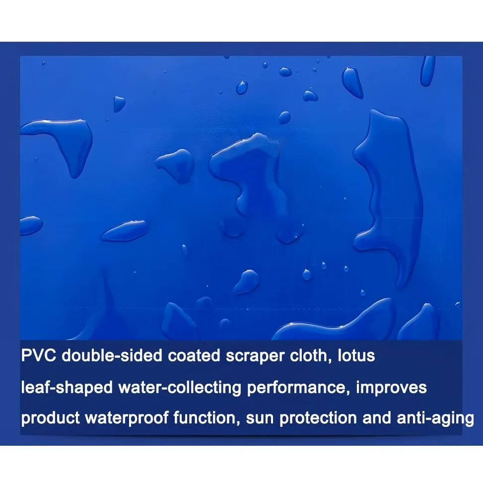 Bassin à poissons en toile PVC avec valve de vidange – Piscine pliable pour l'élevage de carpes koï, l'irrigation du jardin, le stockage de l'eau – Fontaine extérieure durable