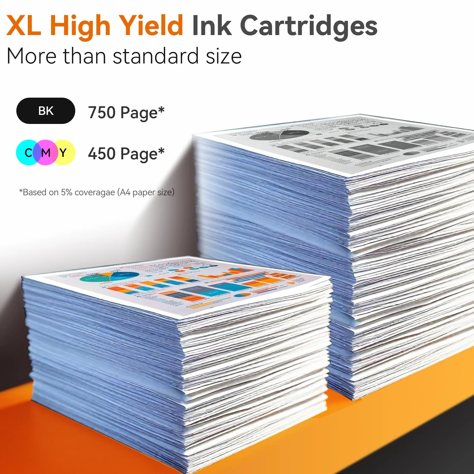Cartouches d'encre HP 301XL Noir et Couleur pour Envy 4500, DeskJet 2050, OfficeJet 2620