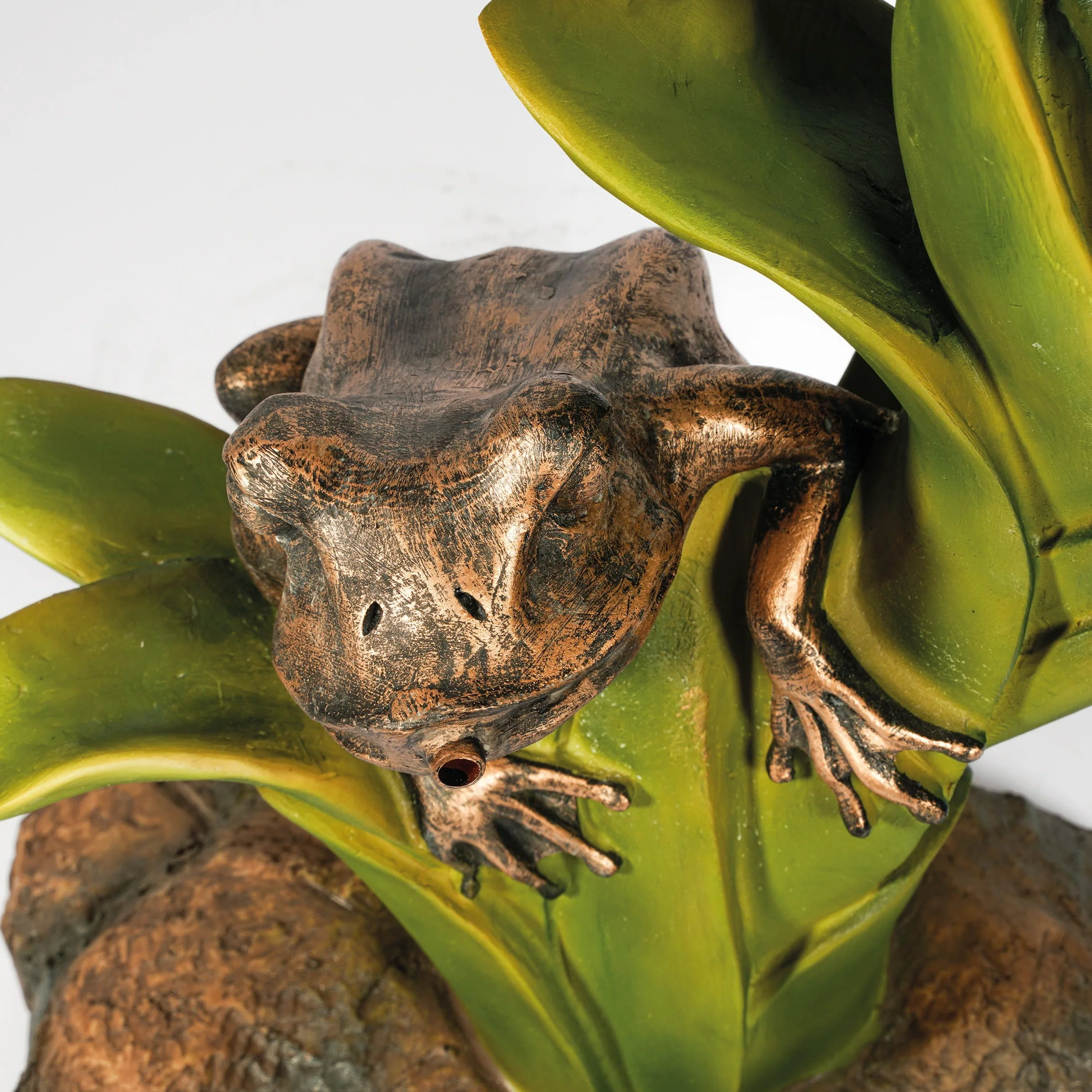 Esotec fontaine solaire grenouille assise statue jardin pompe submersible 22 cm