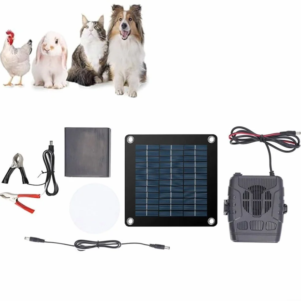 Chauffage solaire pour poules 20W sans batterie portable hiver