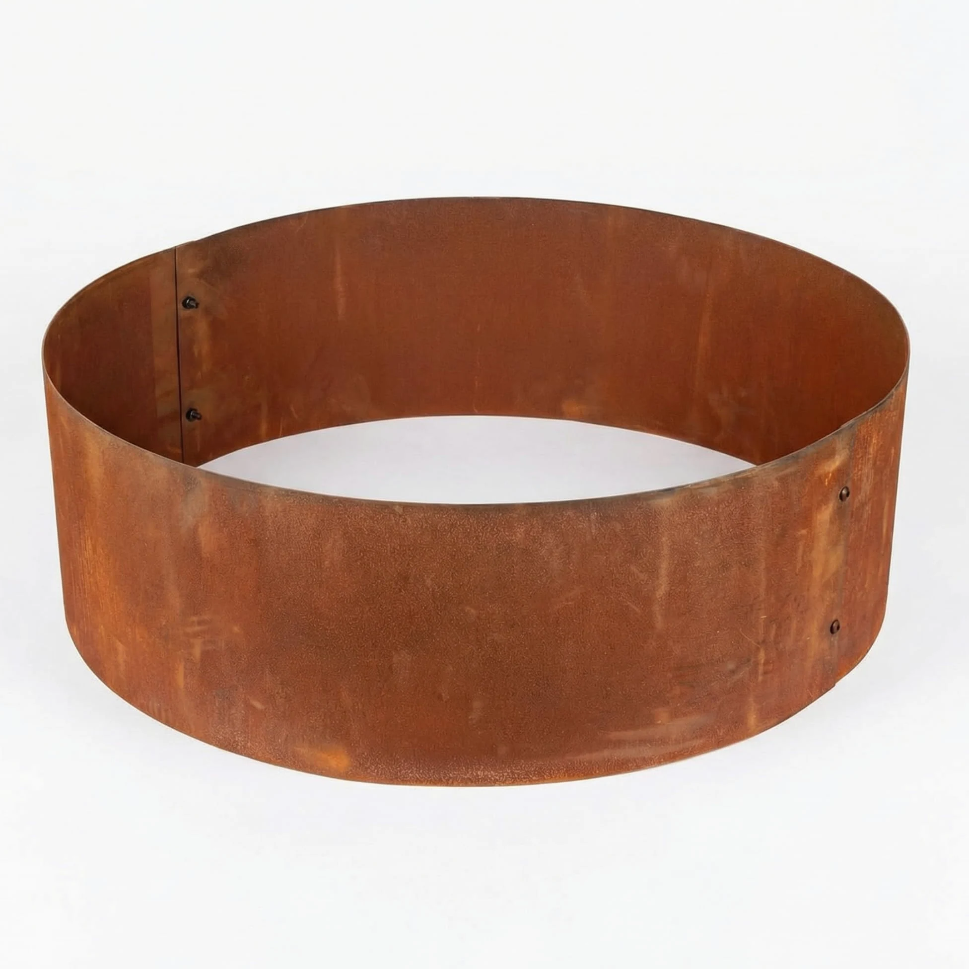 innogard Anneau d'arbre rond Ø 155 cm en acier Corten Hauteur 24 cm – Bordure d'arbre et bordure de pelouse en métal aspect rouille – Bordure de parterre ronde pour jardin – Anneau de plantation