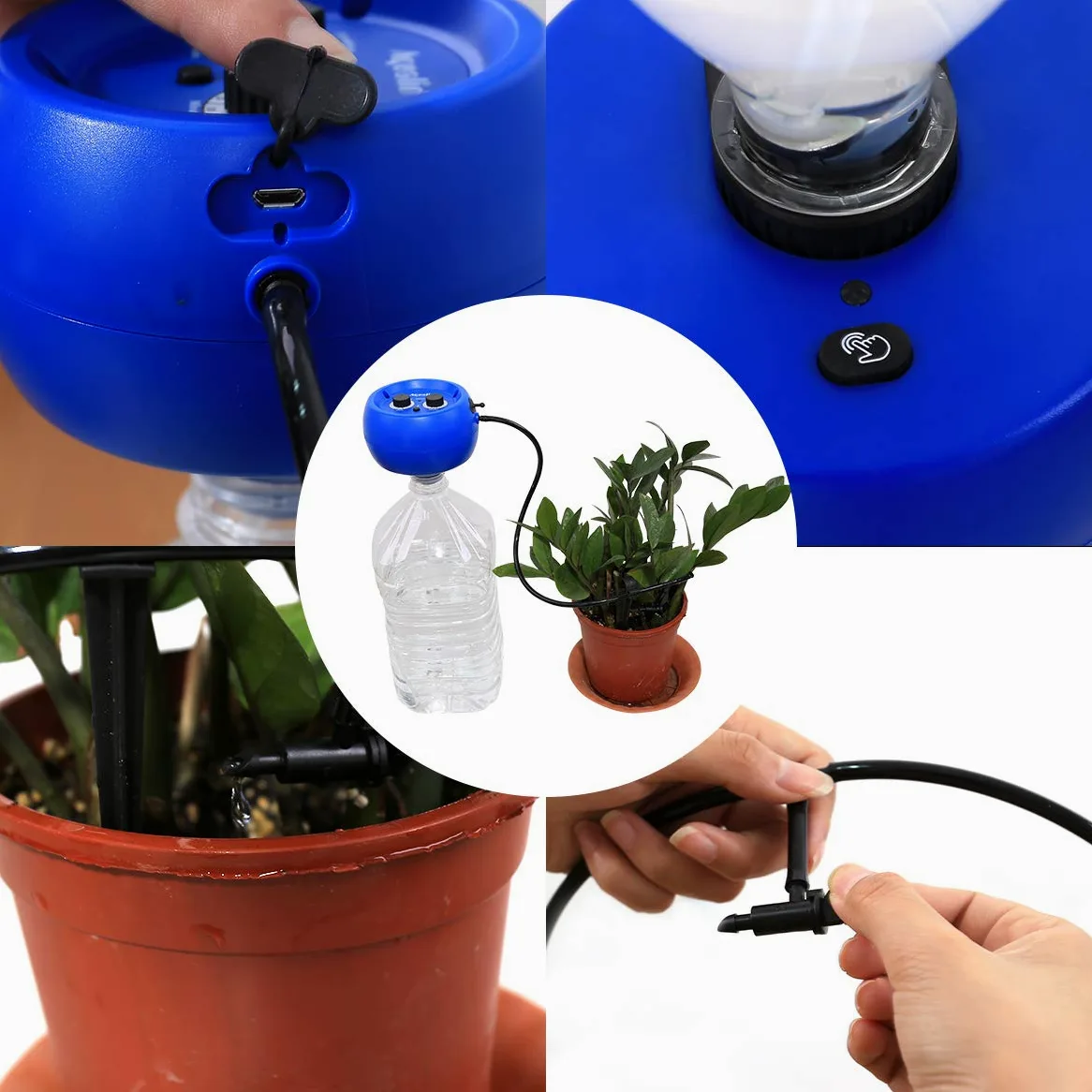 Minuterie de Jardin Intelligente pour Contrôler Irrigation D’arrosage Contrôlleur Intérieur Automatique Goutte A Goutte, USB