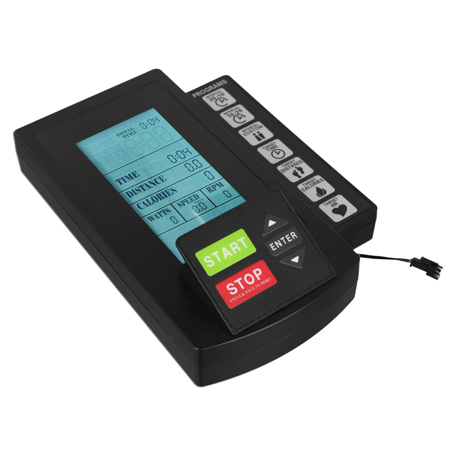 Moniteur de vitesse, capteurs de fréquence cardiaque, compteur LCD pour les amateurs de fitness
